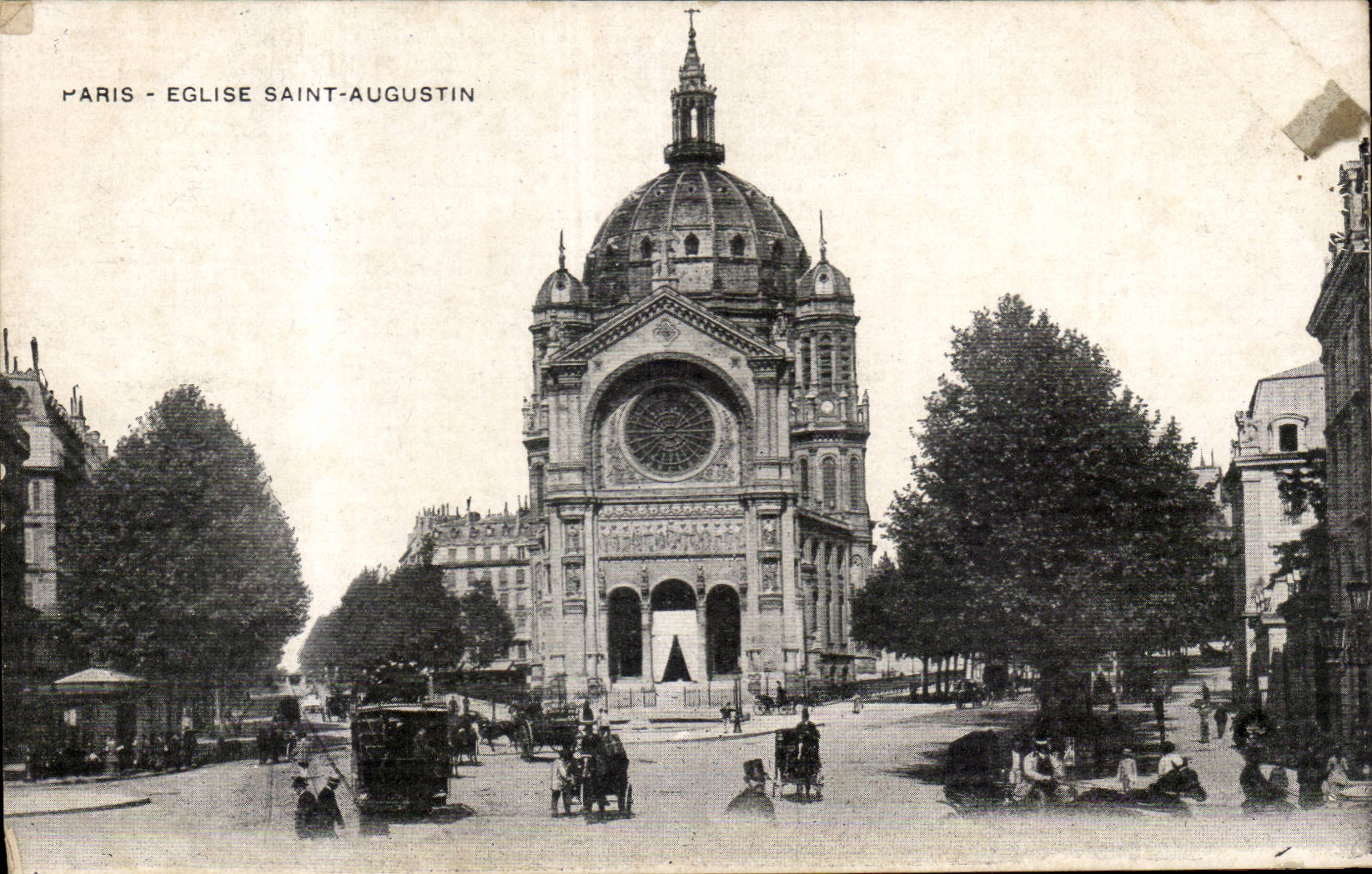 Paris CPA Church Saint Augustin