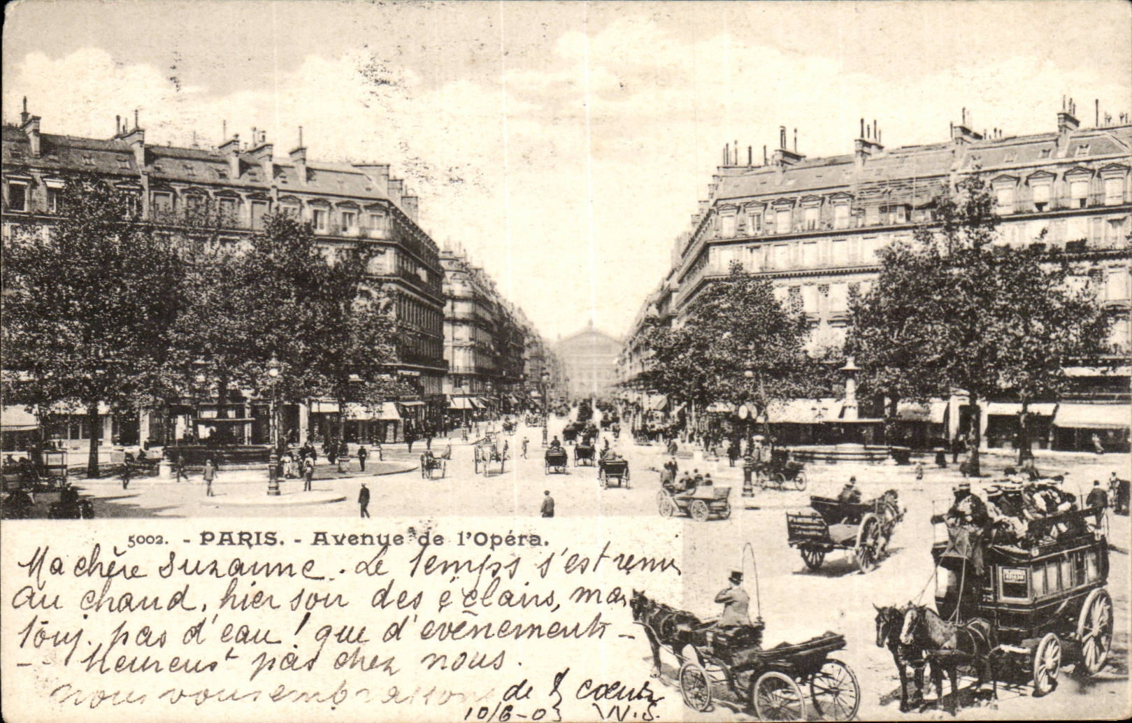 Paris CPA Avenue de l'opera