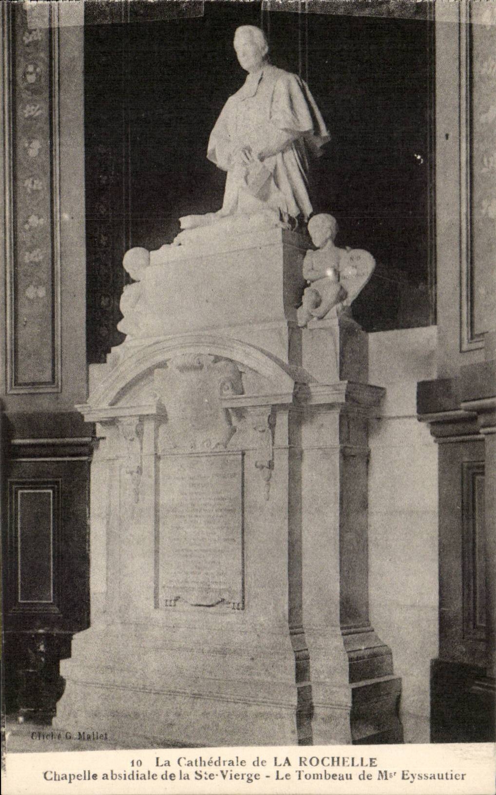 CPA die Kathedrale der Apsidal Kapelle des kleinen Felsens der reinen Co das Grab von Mgr Eyssautier