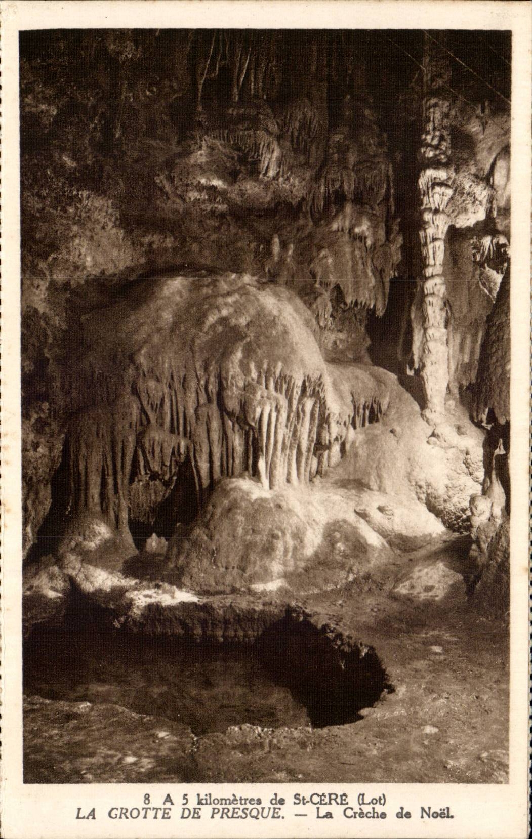 CPA a 5 km de Saint Cere La creche de Noel (christmas)