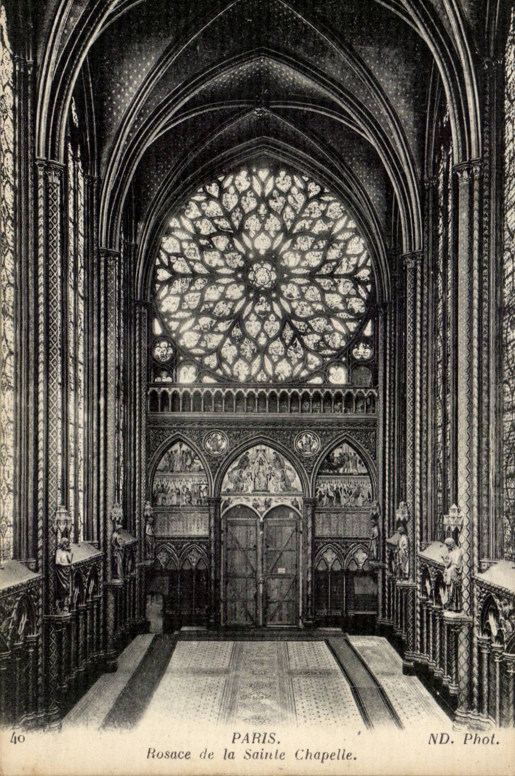Paris CPA Rosace de la Sainte Chapelle