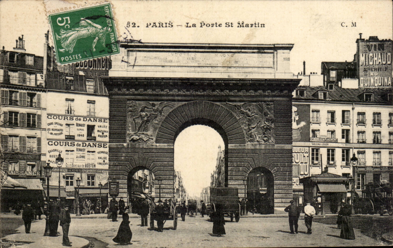 Paris CPA Gate Saint Martin