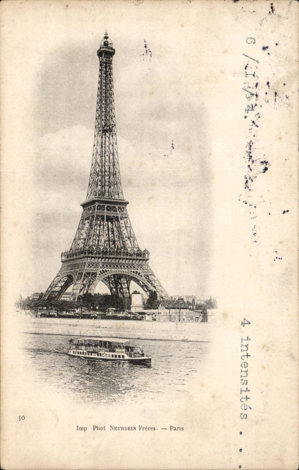 Paris CPA Eiffel Tower