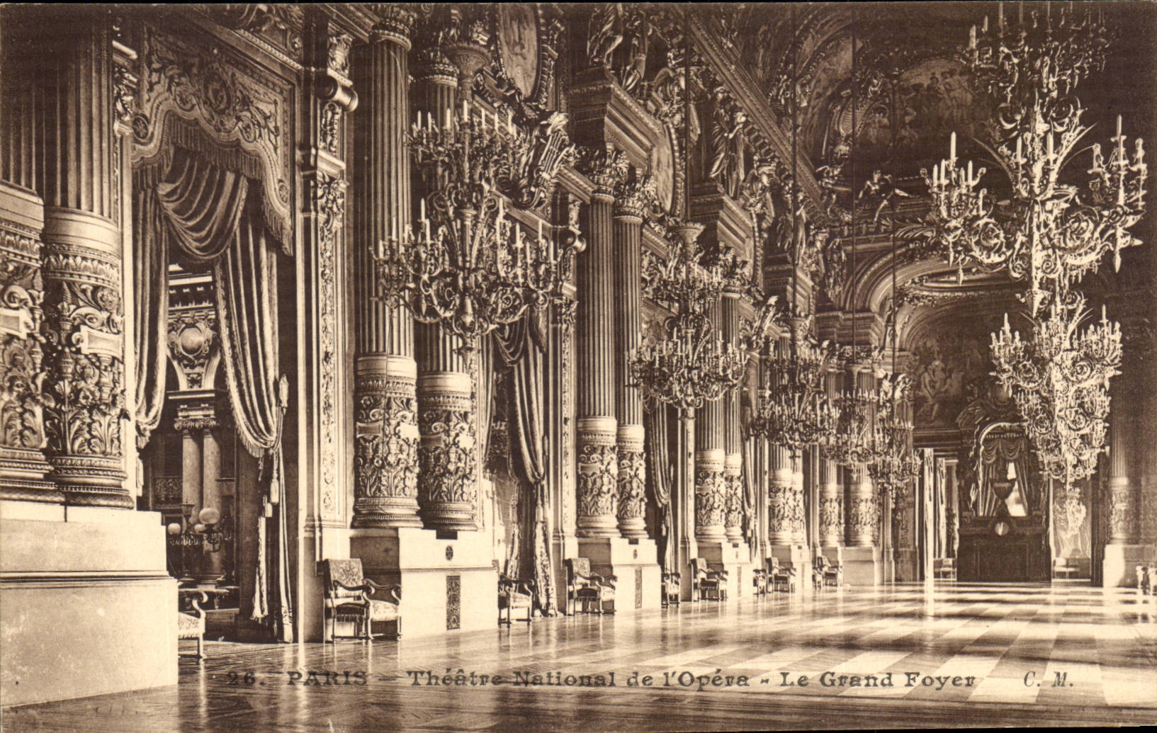 Paris CPA National Theater of the Opera the large hearth