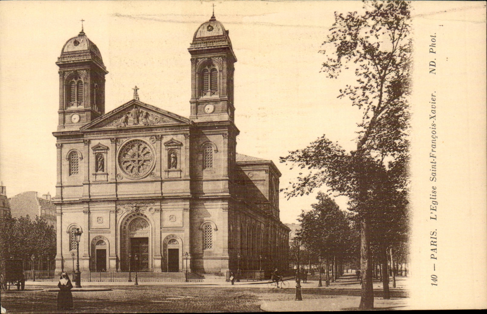 Paris CPA Church Saint François Xavier