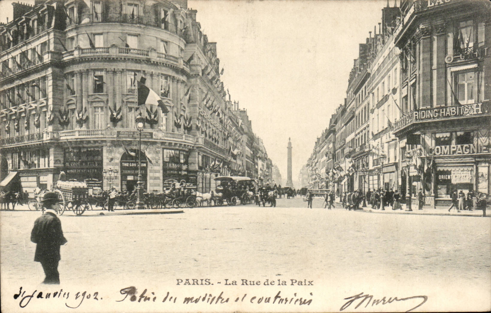 Paris CPA the street of peace