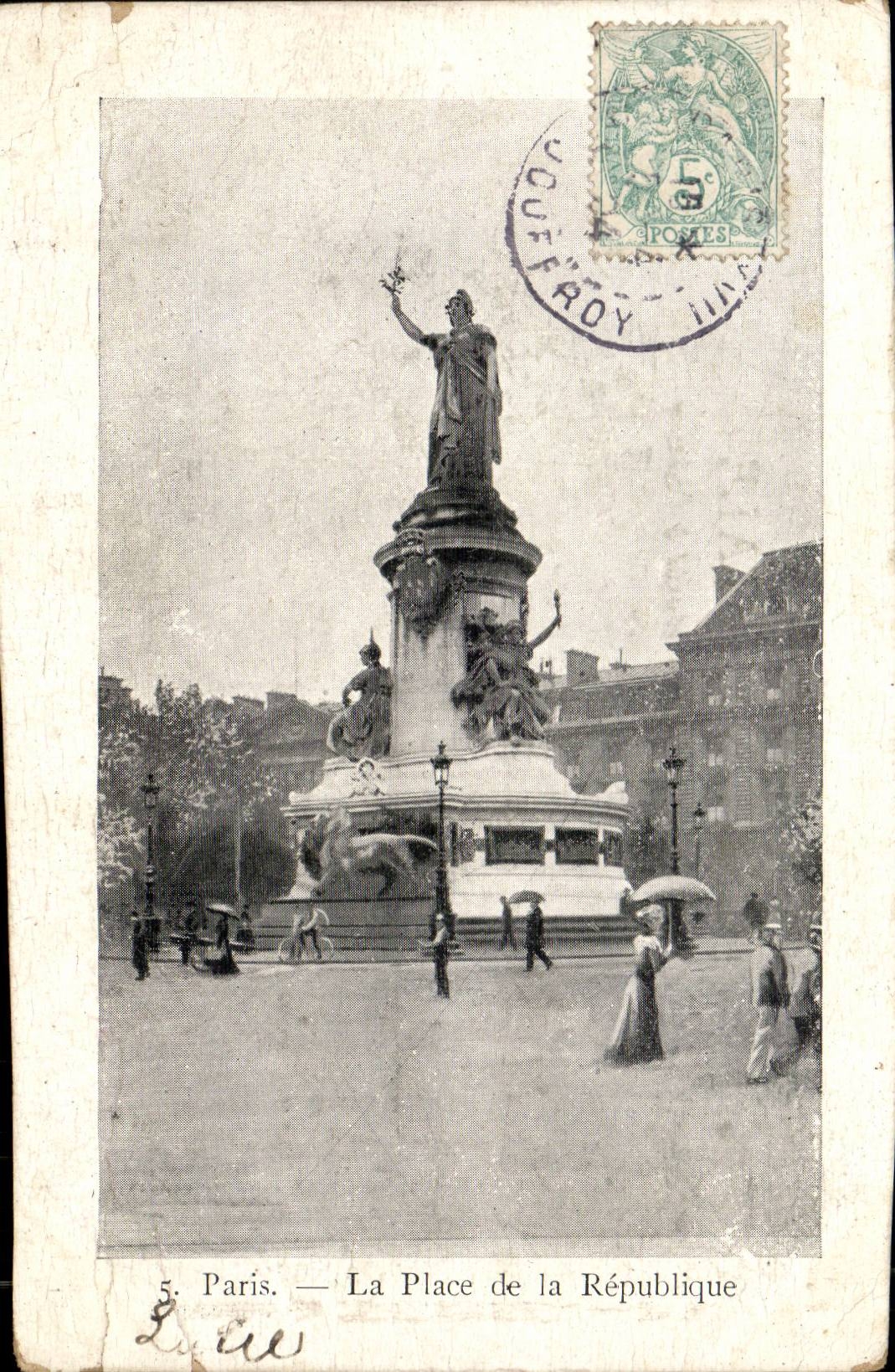 Paris CPA Places Republic