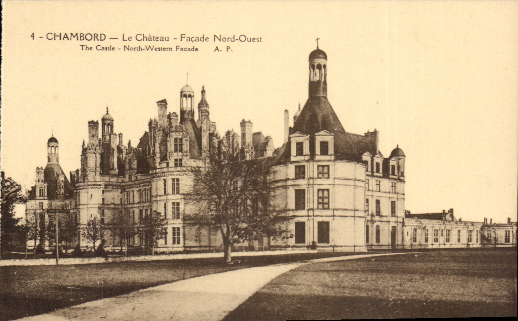 Chambord CPA Le chateau Facade Nord Ouest