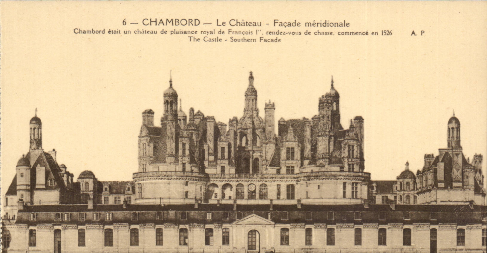 Chambord CPA Le chateau Facade Meridionale