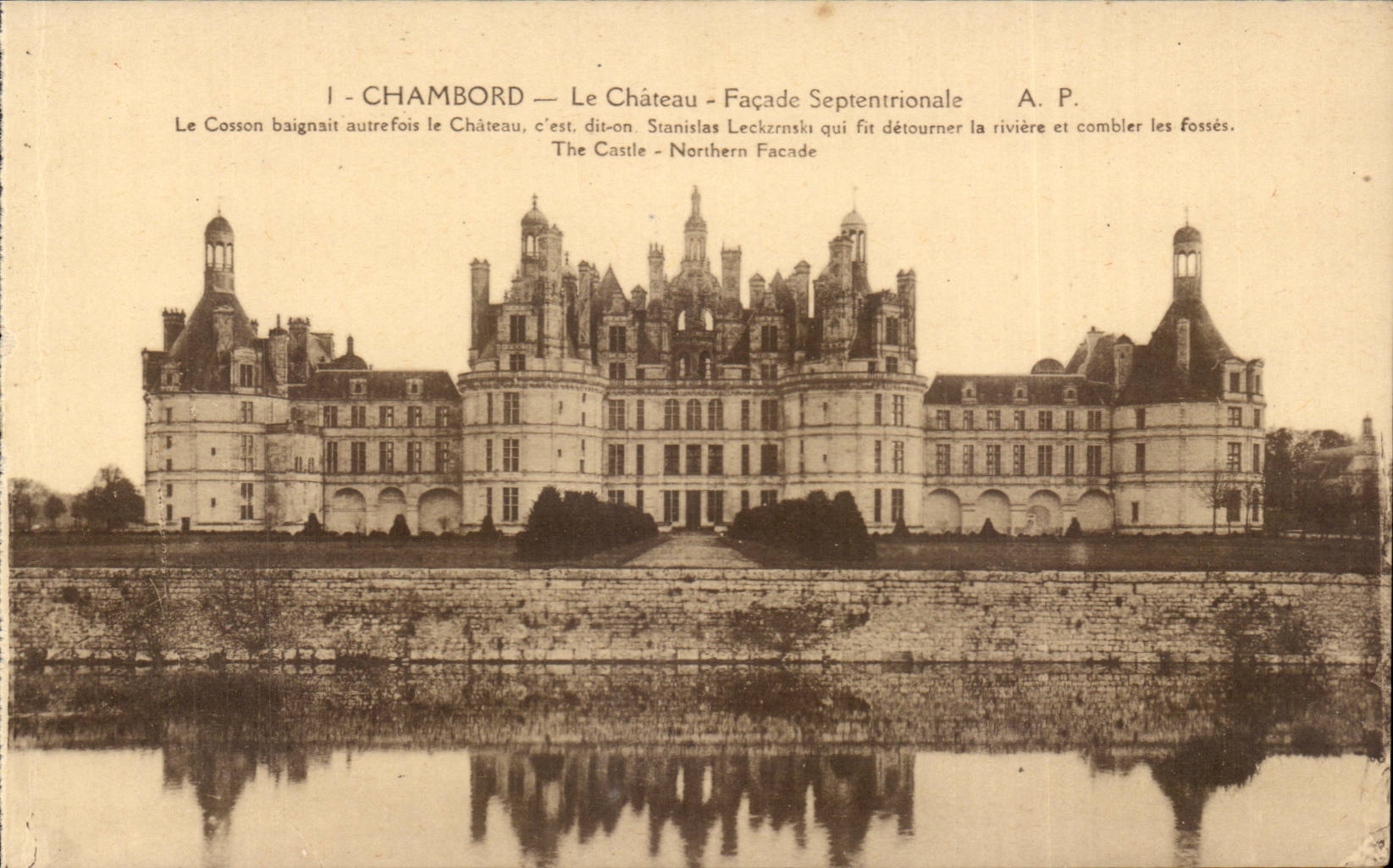Chambord CPA Le chateau Leckzrinski