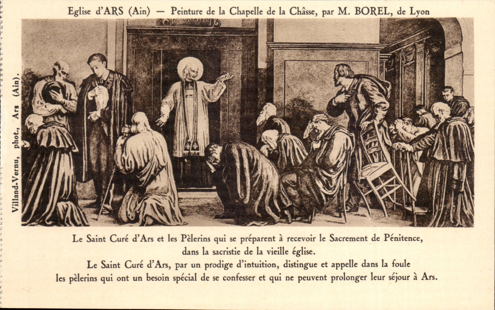 CPA ARS-Kirche-Anstrich der Wolbung von Jagd durch Herrn Borel