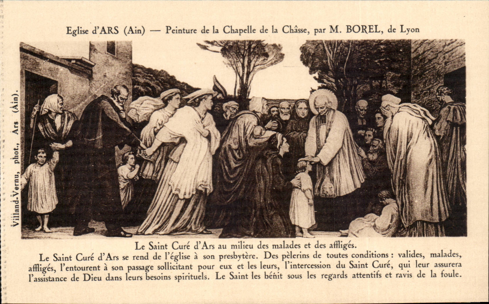 CPA Ars Church Painting of the vault of hunting by Mr Borel of Lyon