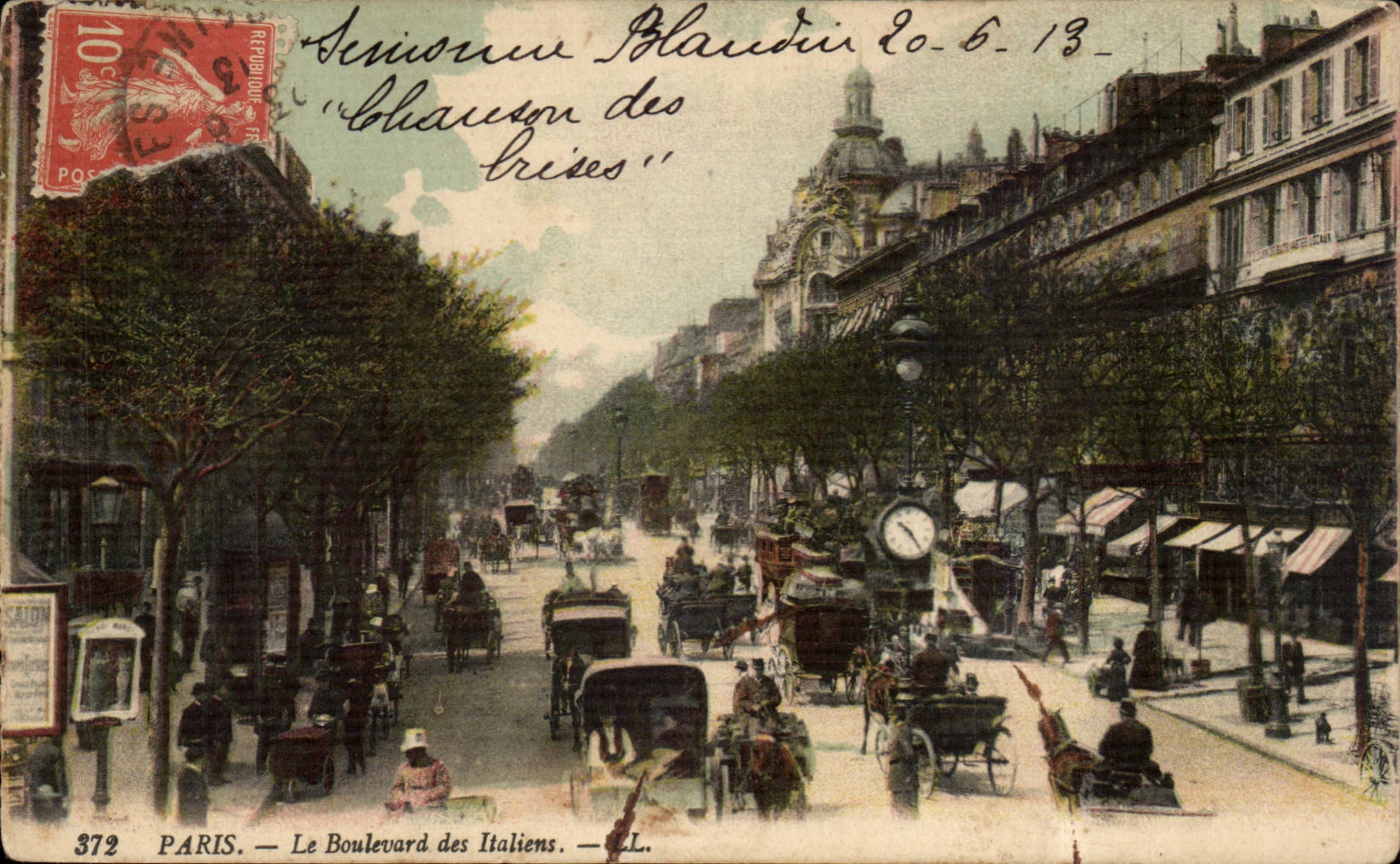 Paris CPA le boulevard des Italiens