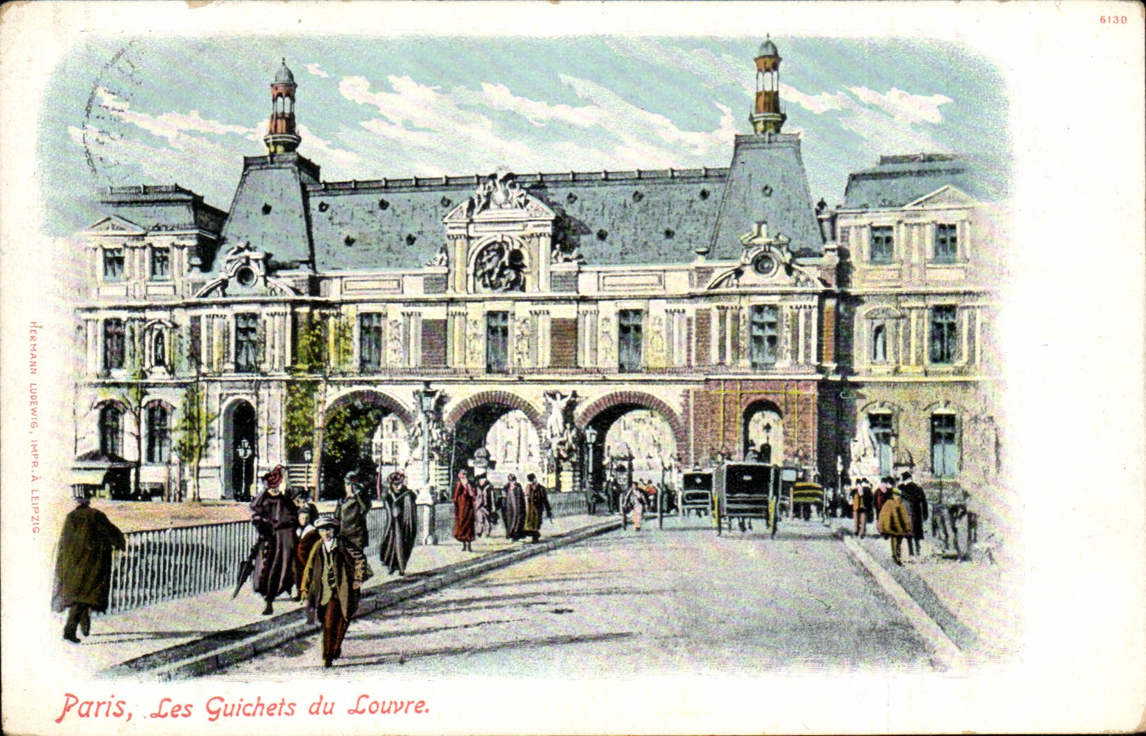 Paris CPA Les guichets du Louvre