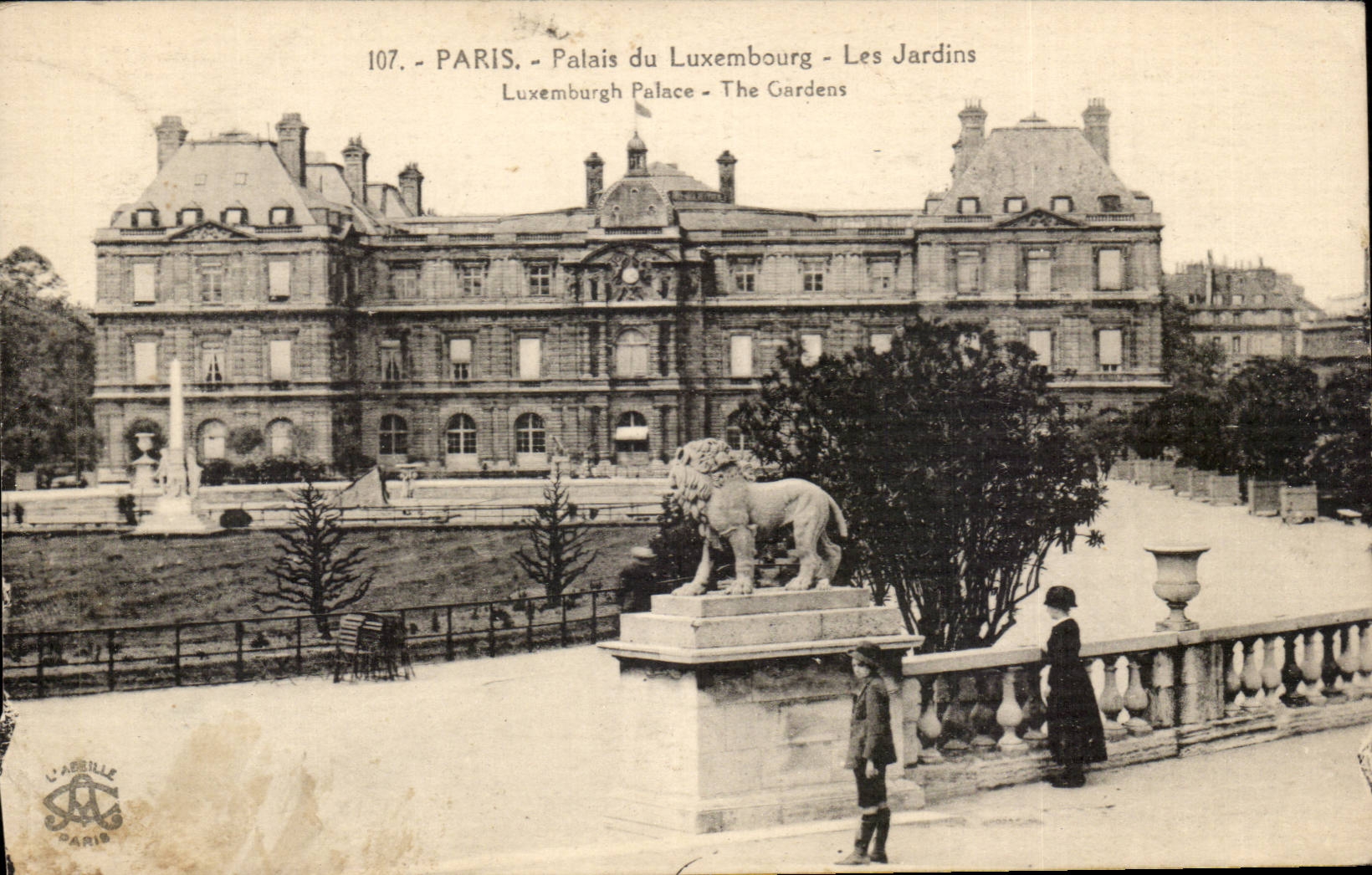 Paris CPA Garden of Luxembourg