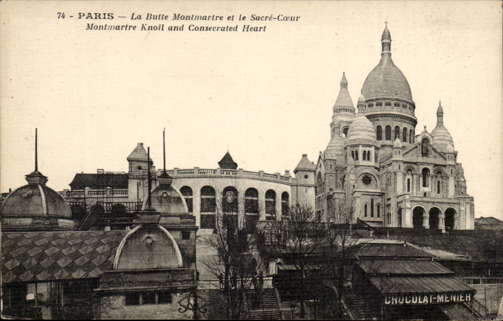 Paris CPA Basilique du Sacre Coeur Montmartre