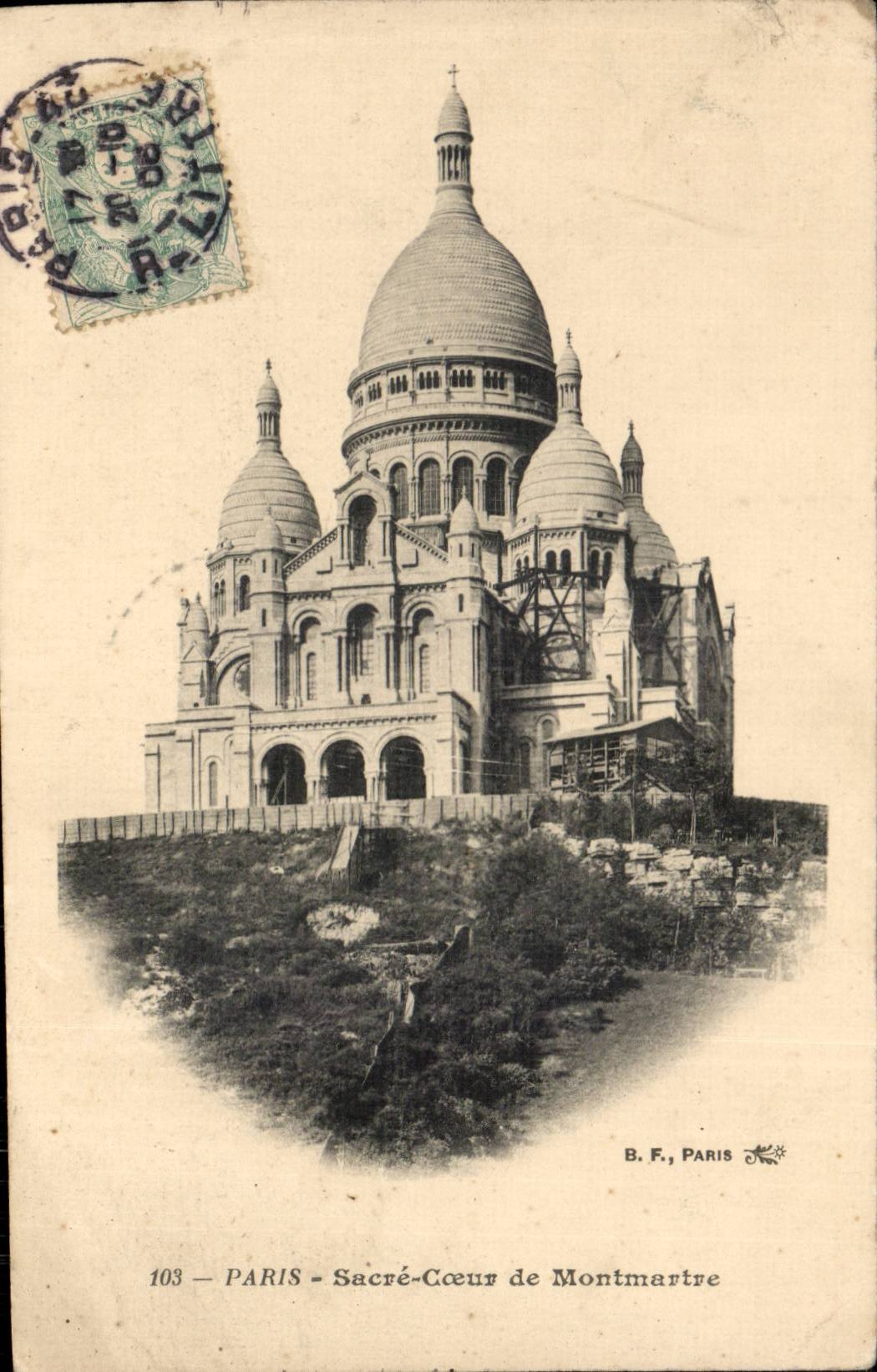 Paris CPA Basilique du Sacre Coeur Montmartre