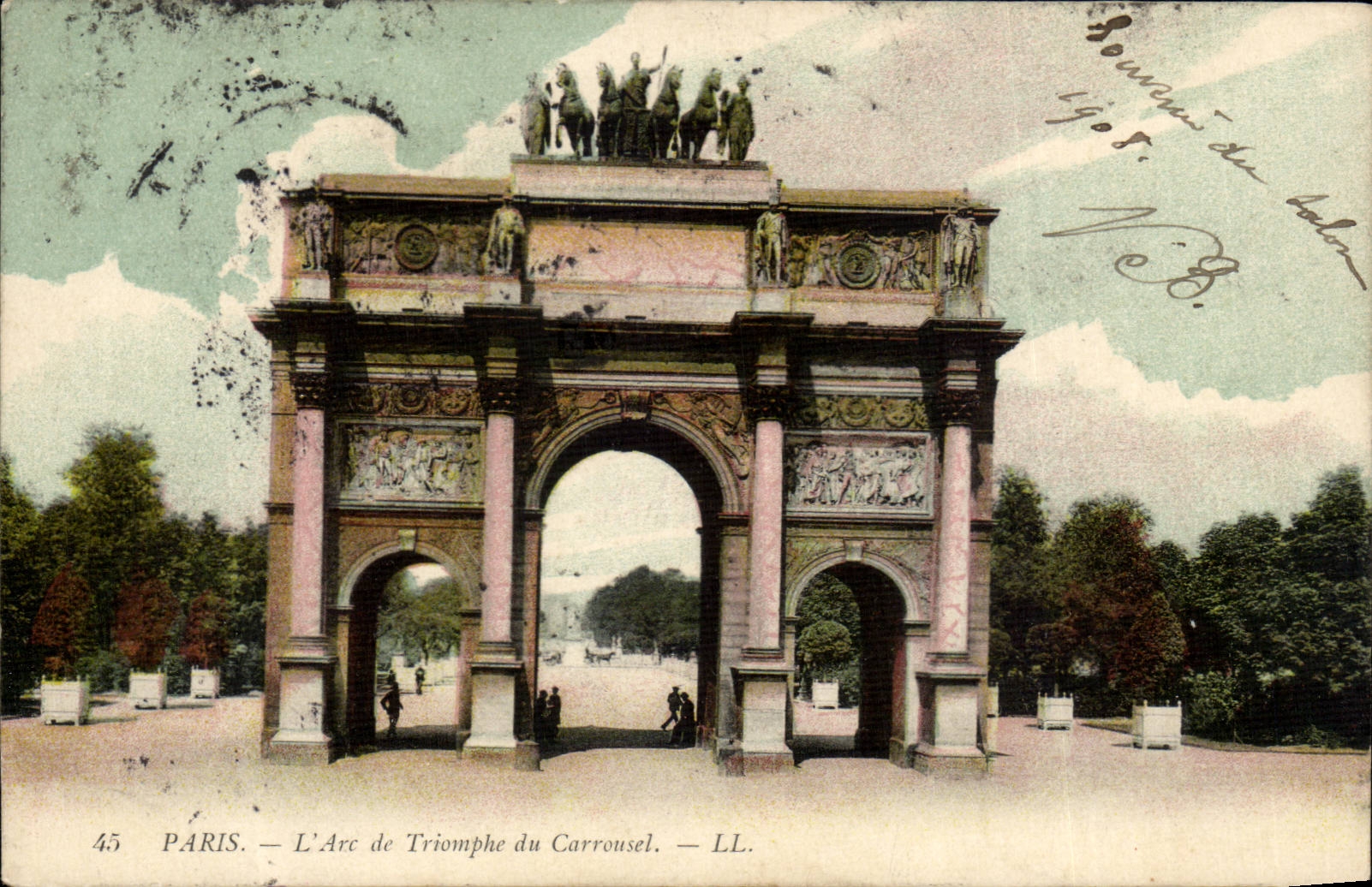Paris CPA Arc de Triomphe du CArrousel