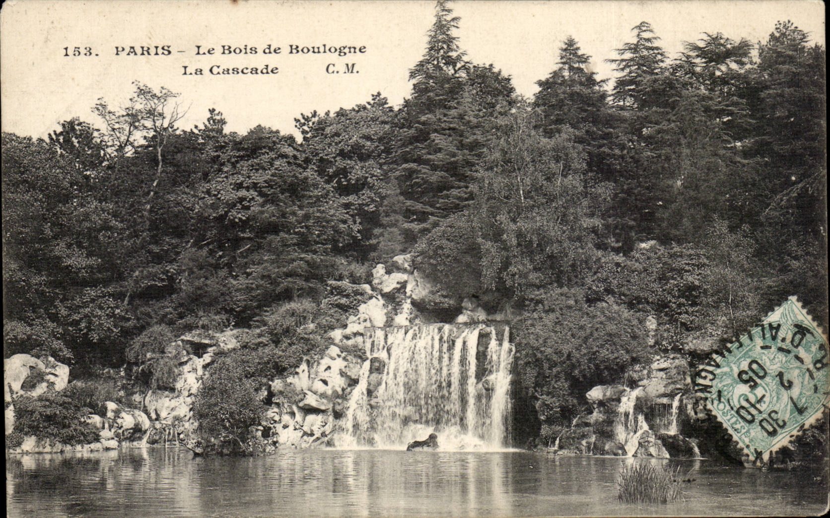 Paris CPA Bois de Boulogne La cascade