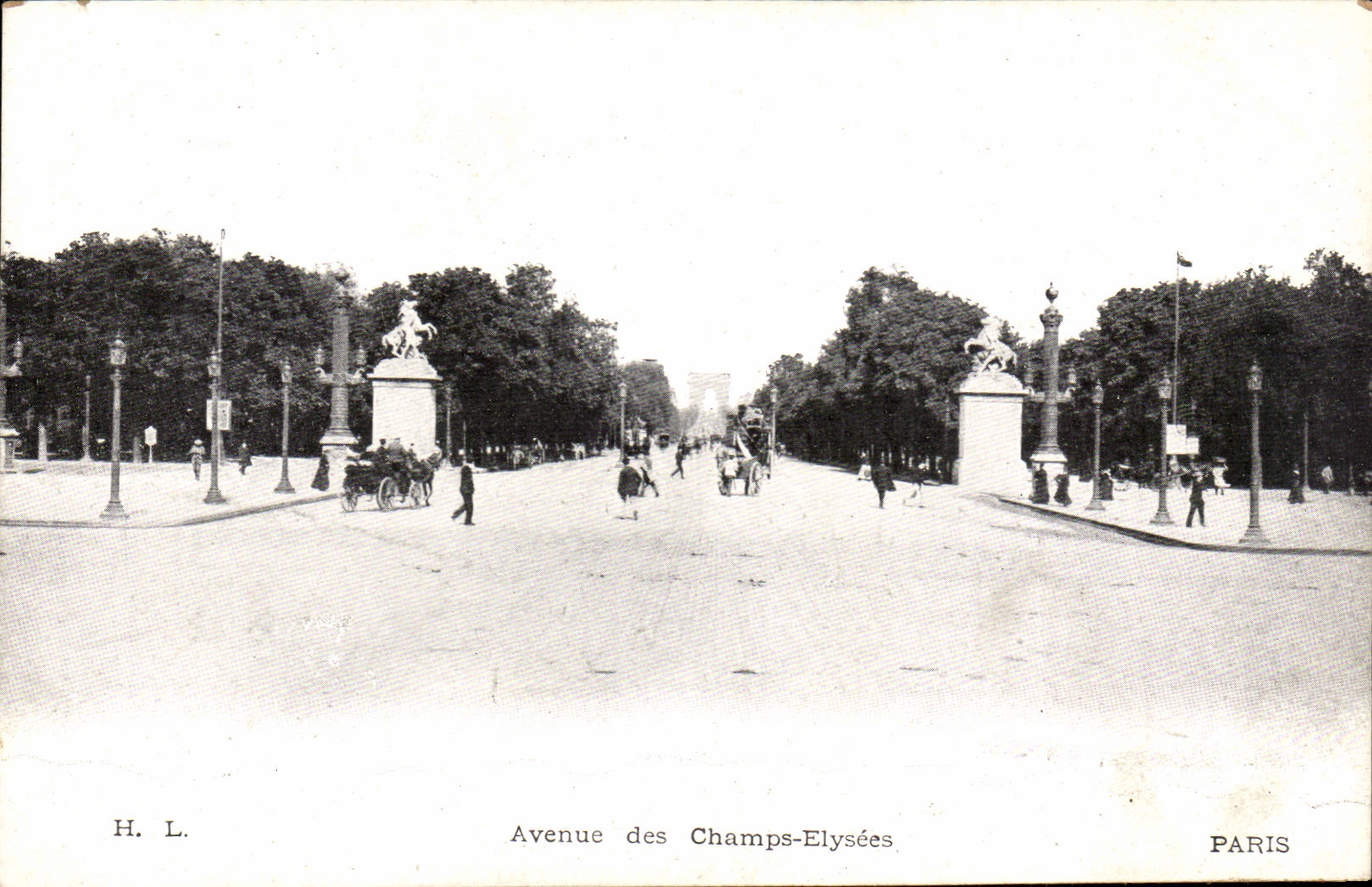 Paris CPA Which occurred of the Champs Elysees