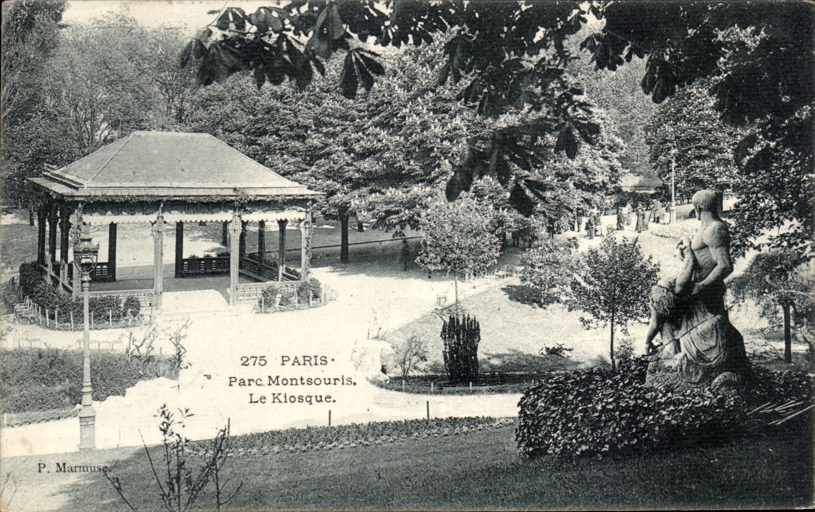 Paris CPA Montsouris Park the kiosk