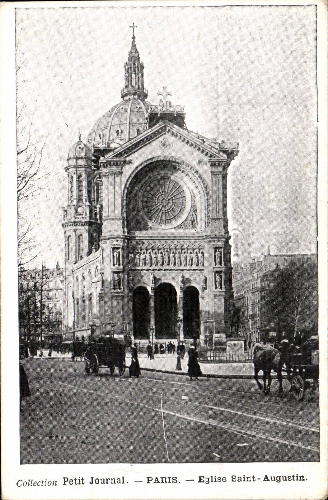 Paris CPA Eglise Saint Augustin