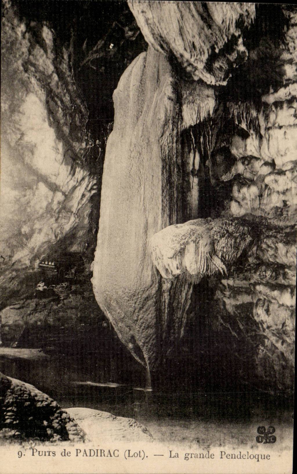 CPA Well of Padirac the large pendeloque one