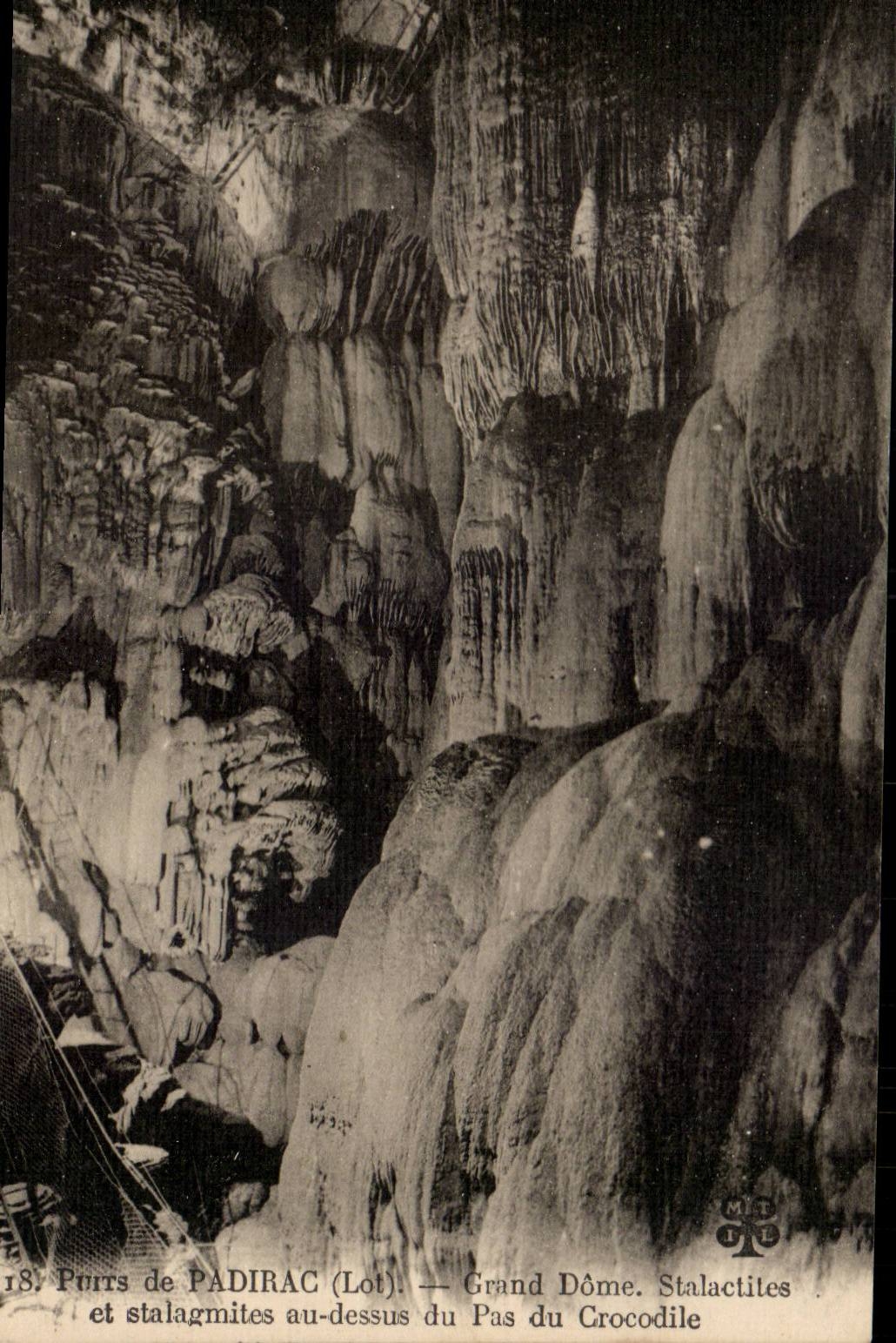 CPA Well of Padirac Large Dome Stalactites and salagmites of the step of the crocodile