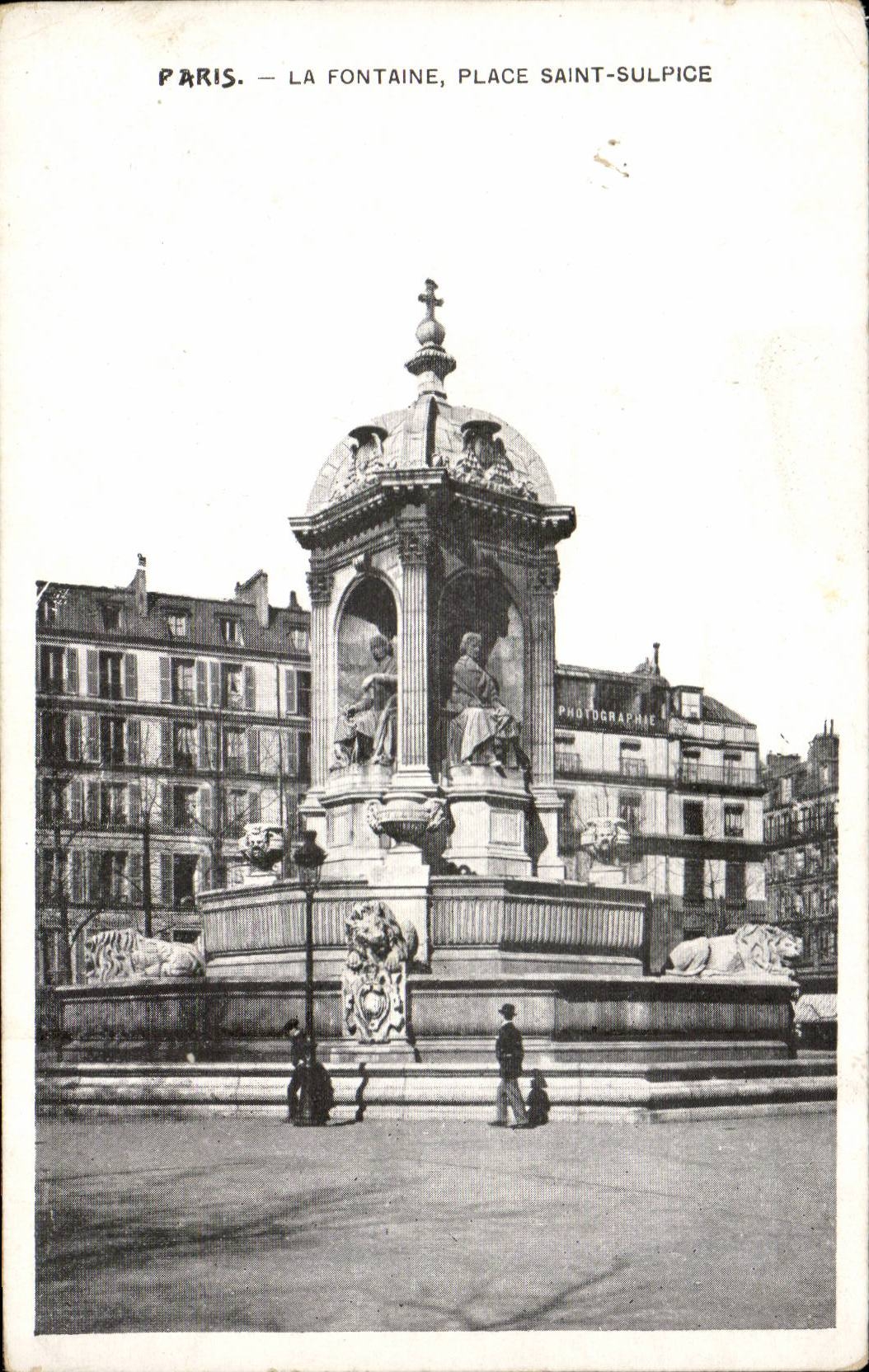 Paris cPA La fontaine place St Sulpice