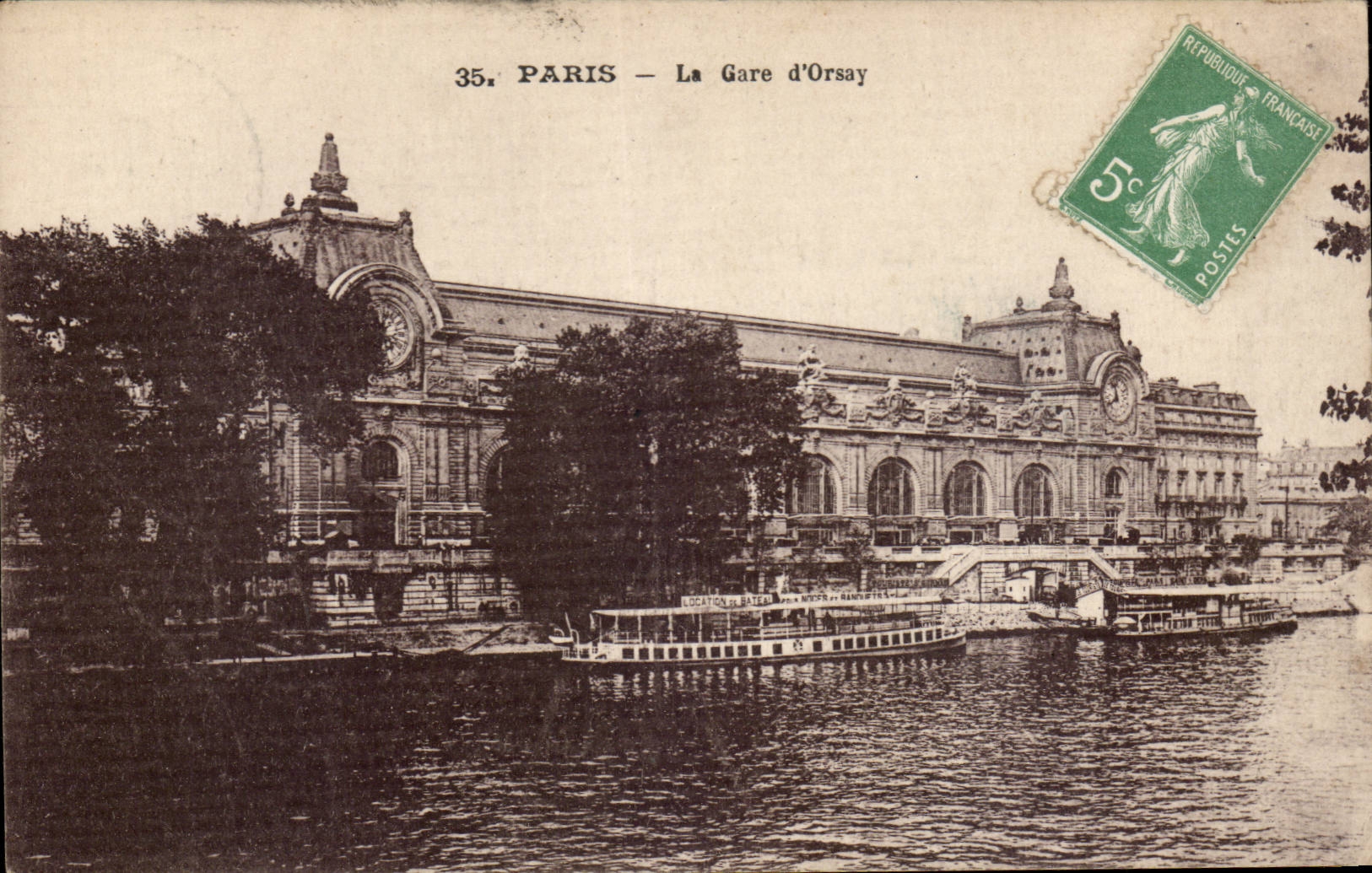 Paris CPA Train station of orsay