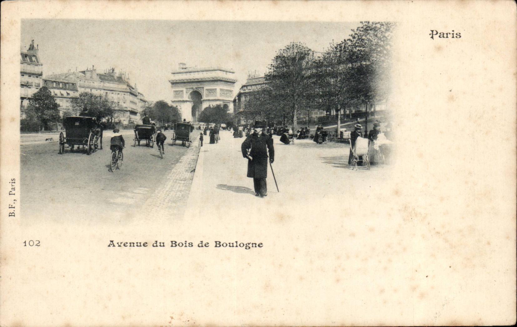 Paris CPA Avenue du Bois de Boulogne