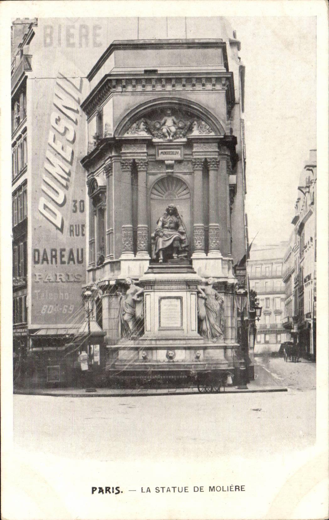 Paris CPA La statue de Moliere