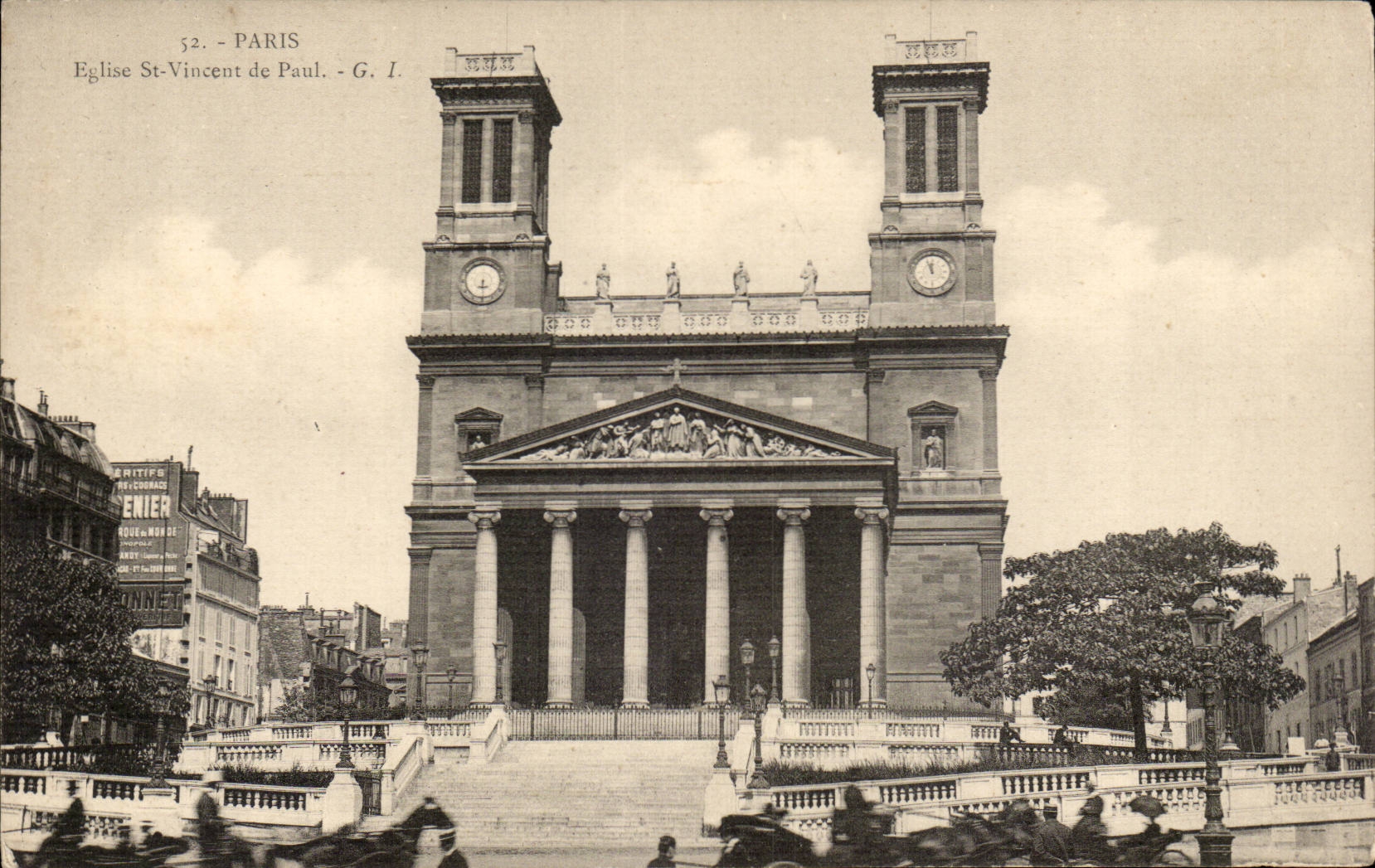 Paris CPA Eglise St vincent de Paul