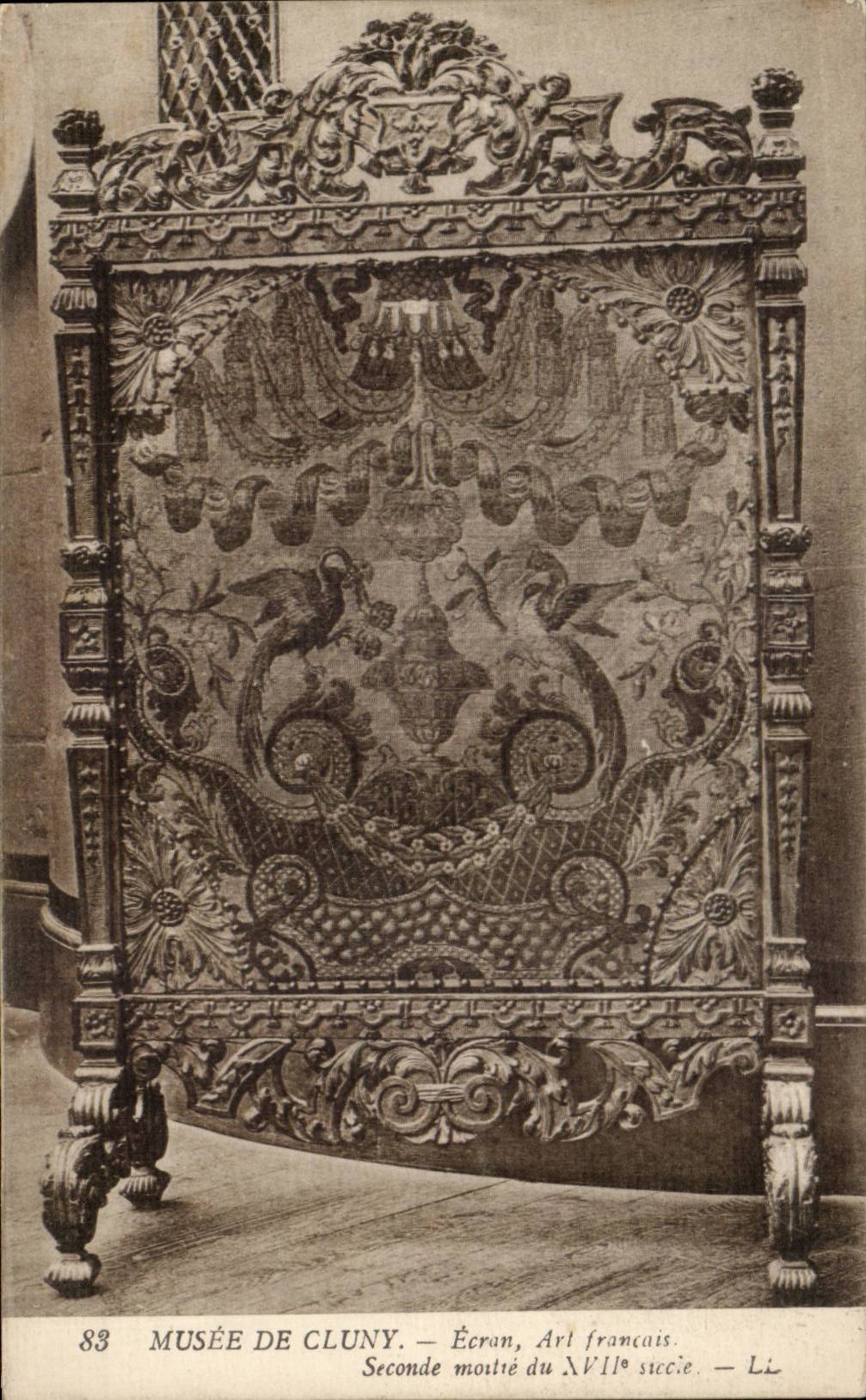 Paris CPA Museum of Cluny Screen French art Second half of 17th
