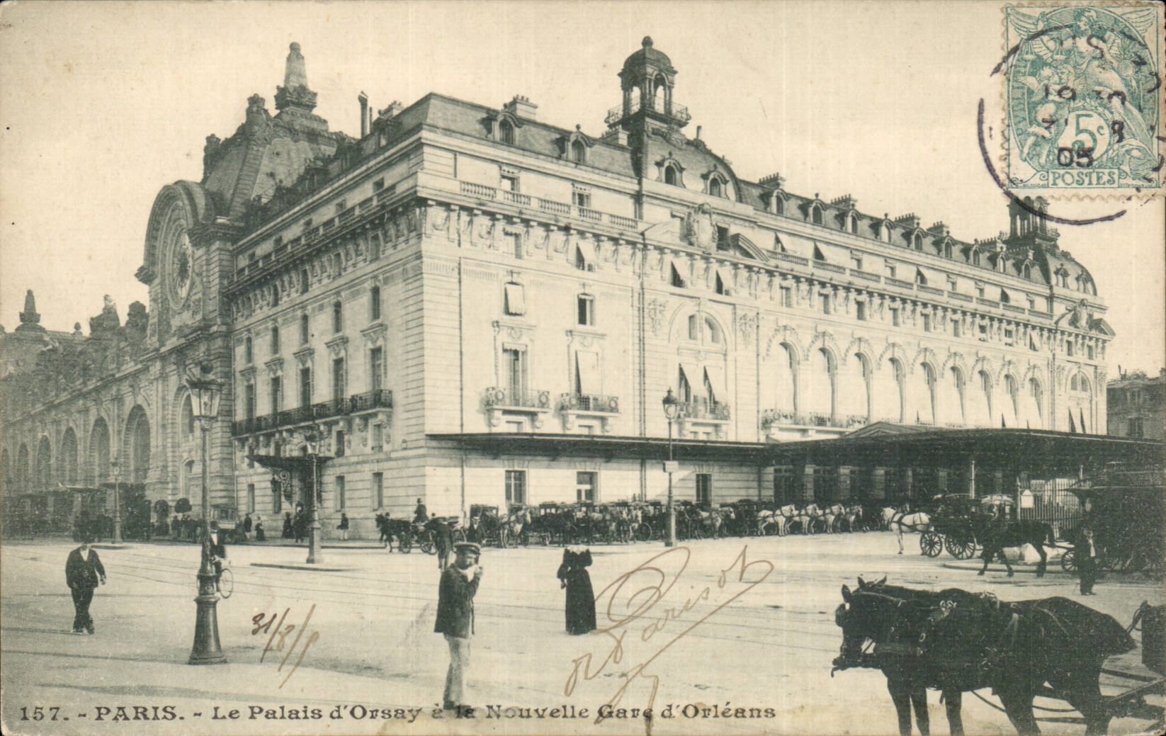 Paris CPA Parks of Orsay Gare of Orleans