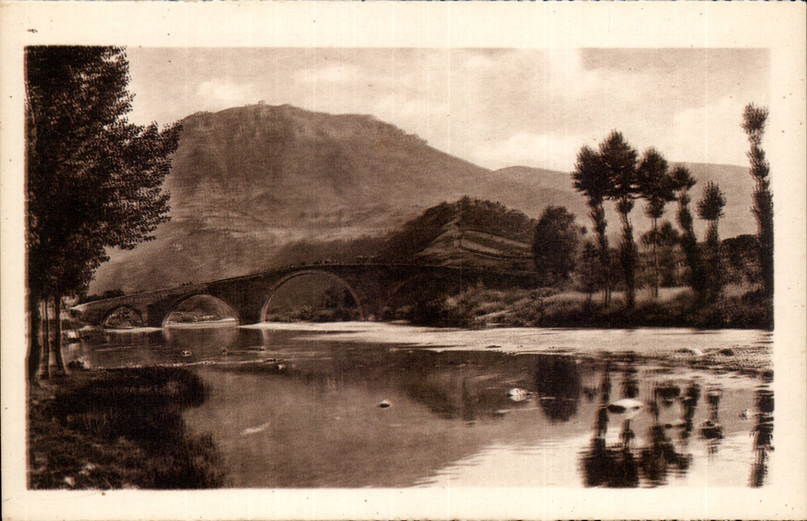 Falls of Tarn CPA the bridge of quezac