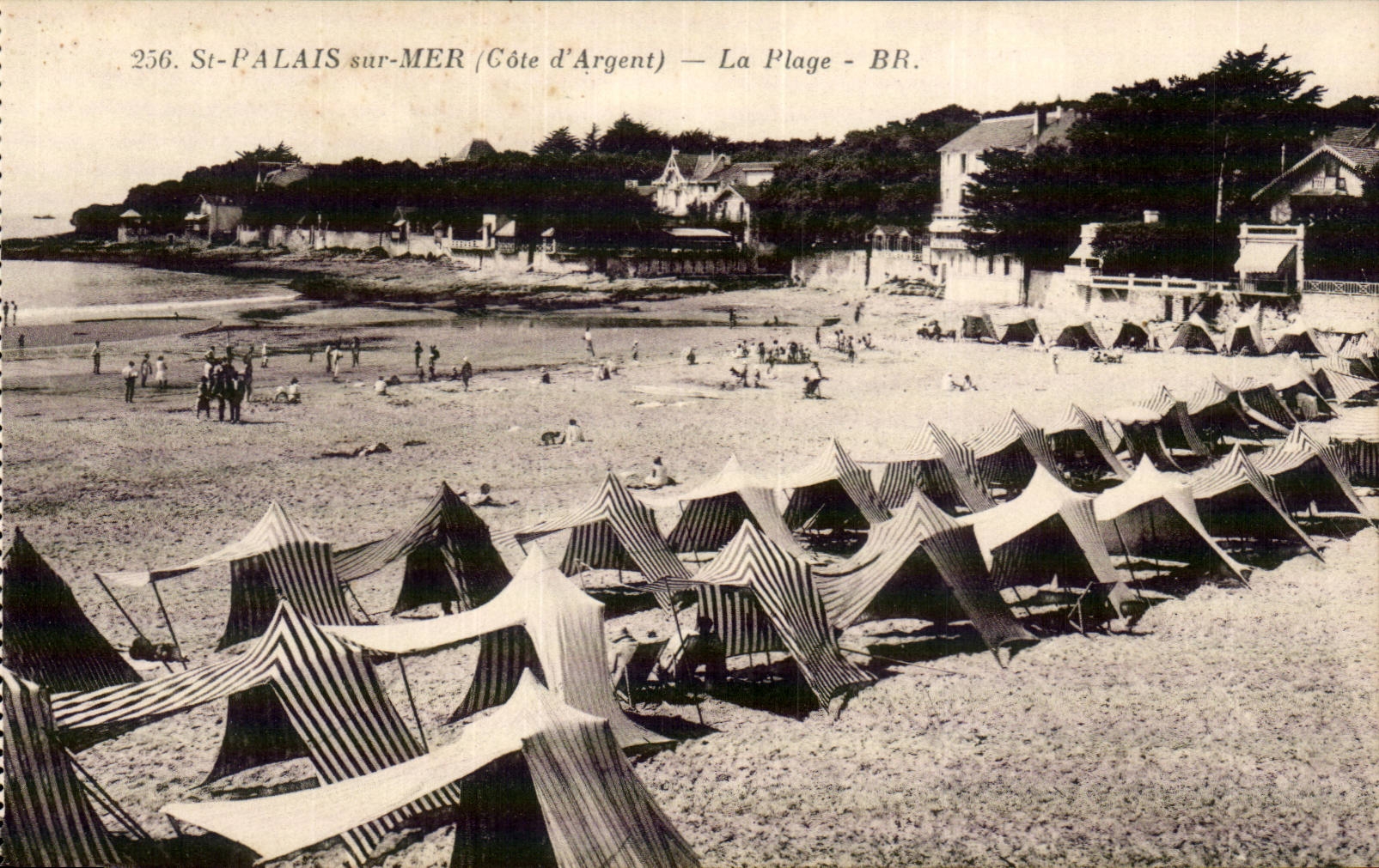 Saint Palate on sea CPA the beach