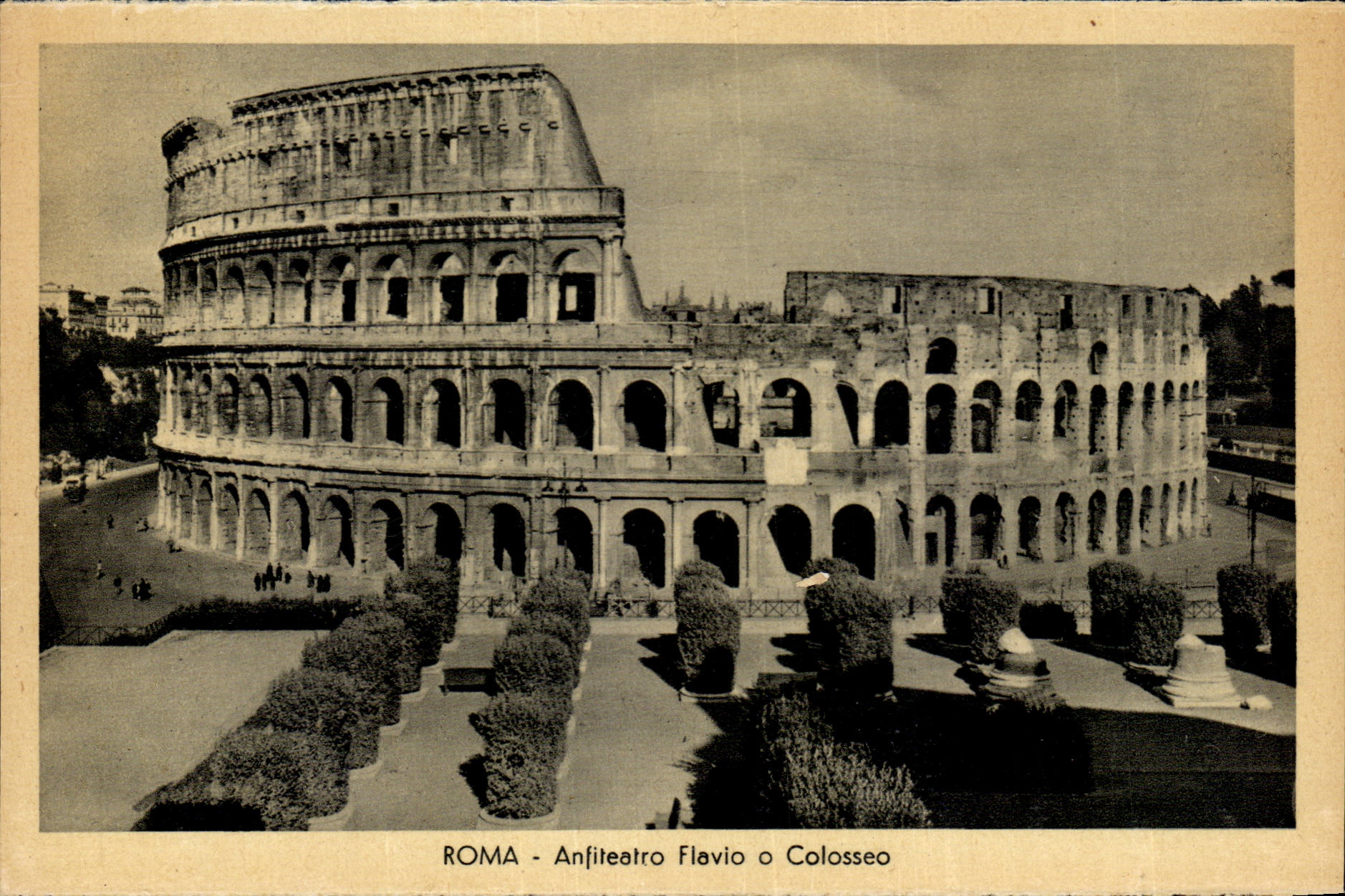 Italy Italia Roma CPA anfiteatro O colosseo