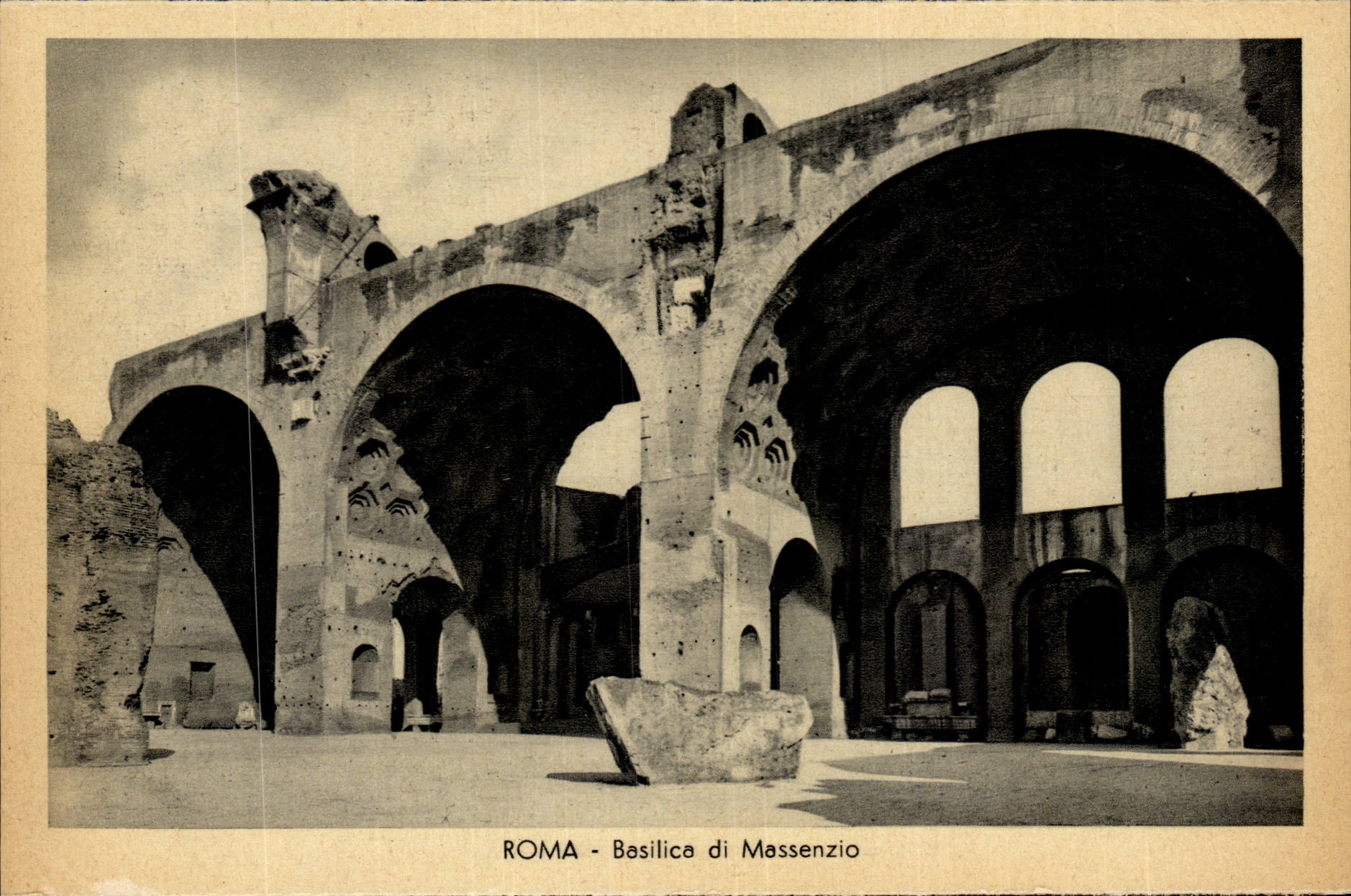 Italy Italia Roma CPA Basilica di Massenzio