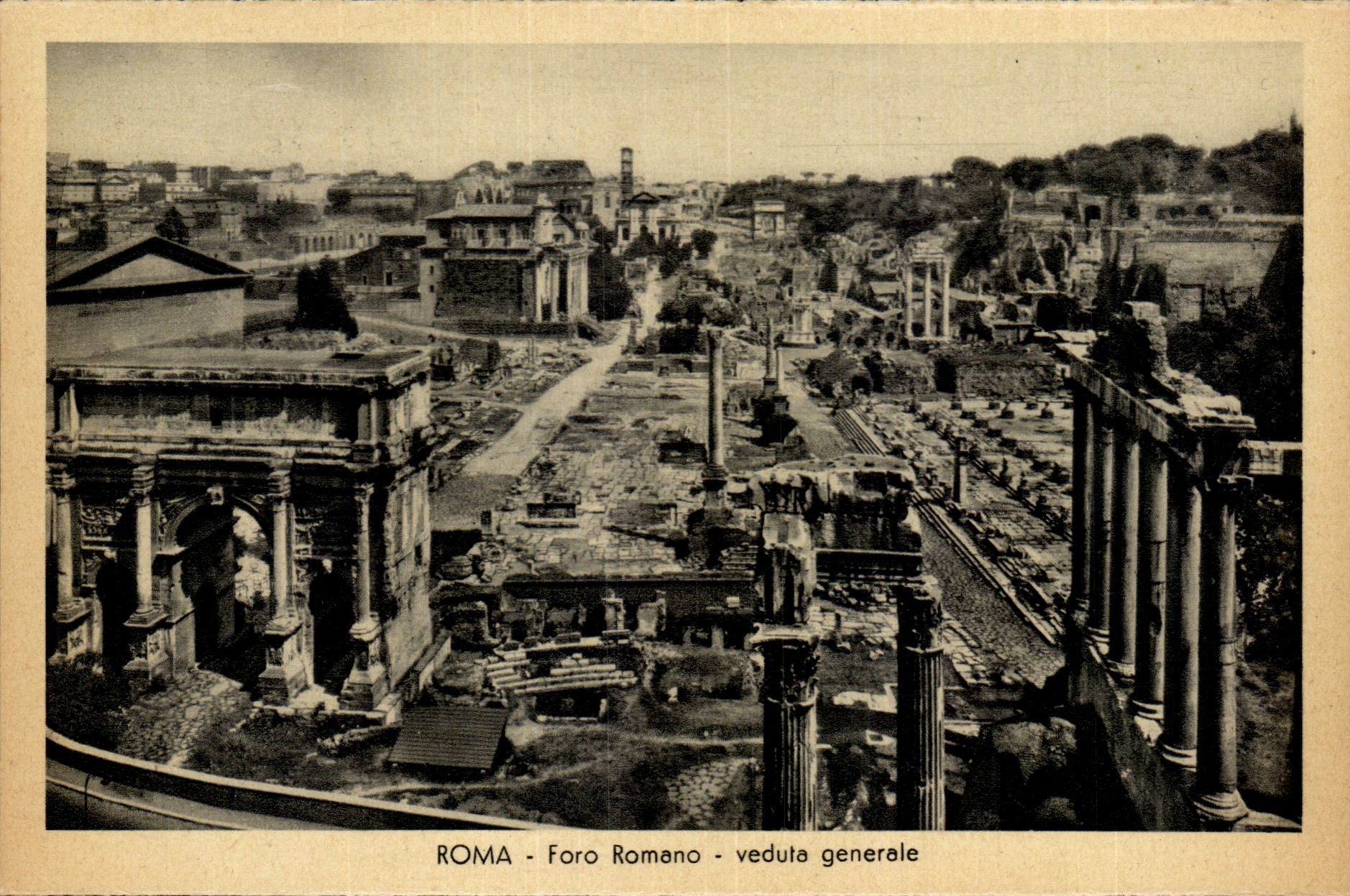 Italy Italia Roma CPA Foro Romano Veduta general