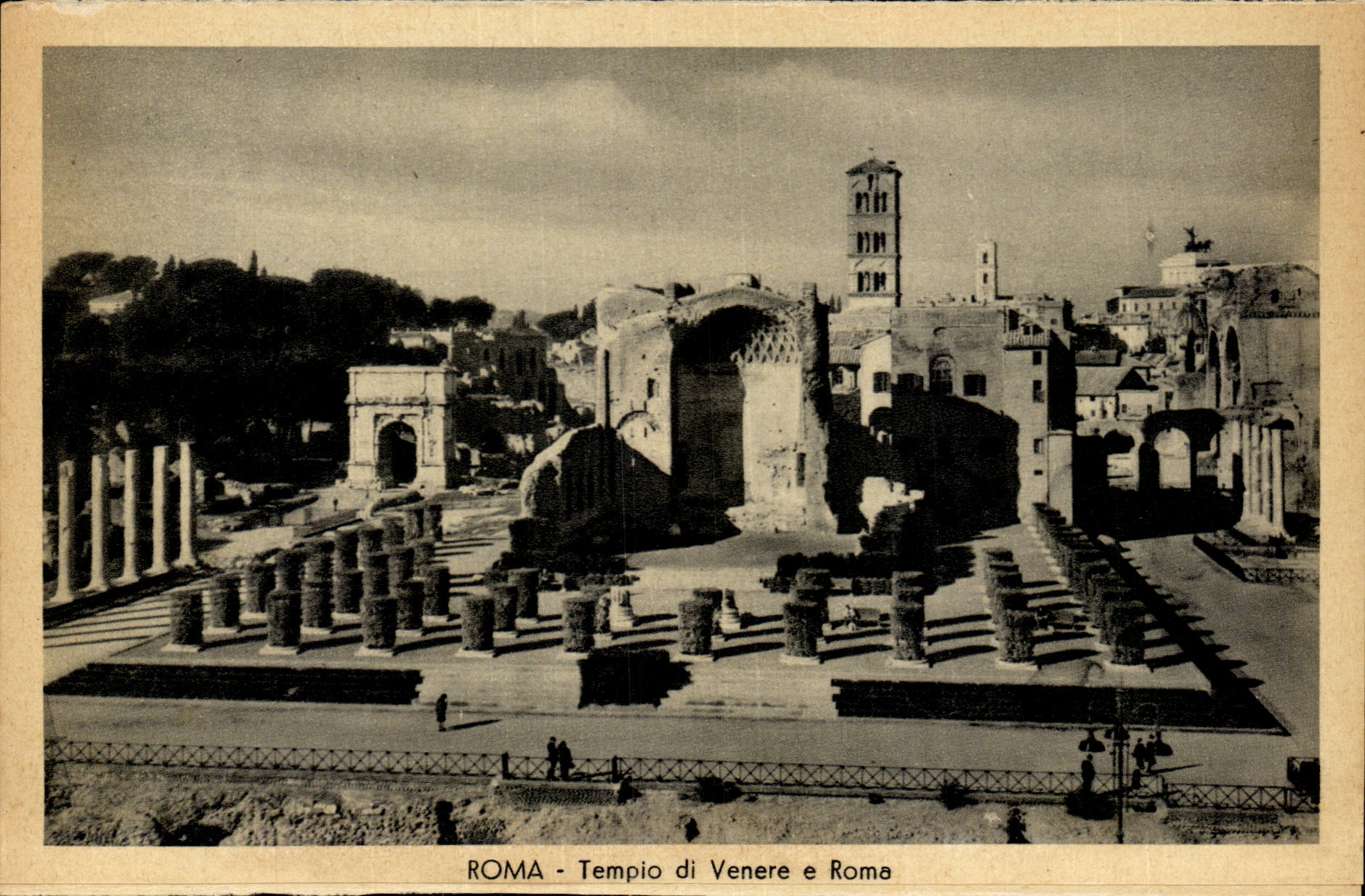 Italy Italia Roma CPA templo di Venere E Roma