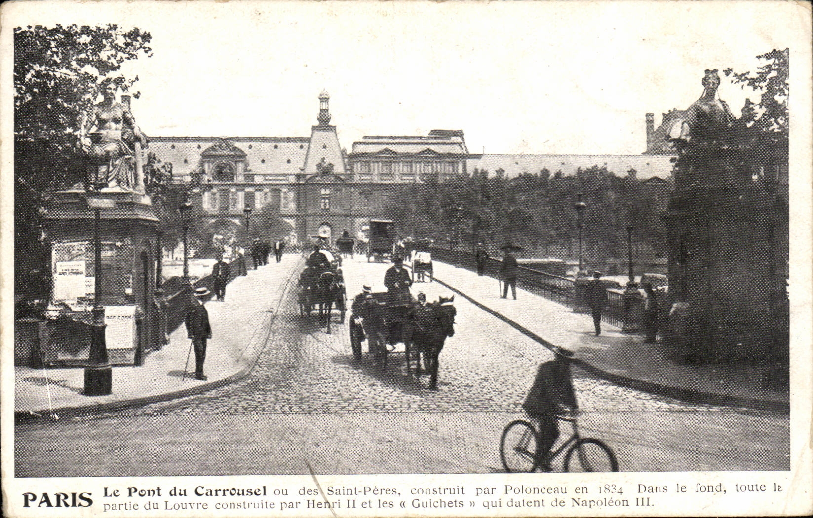 Paris CPA Pont du Carrousel