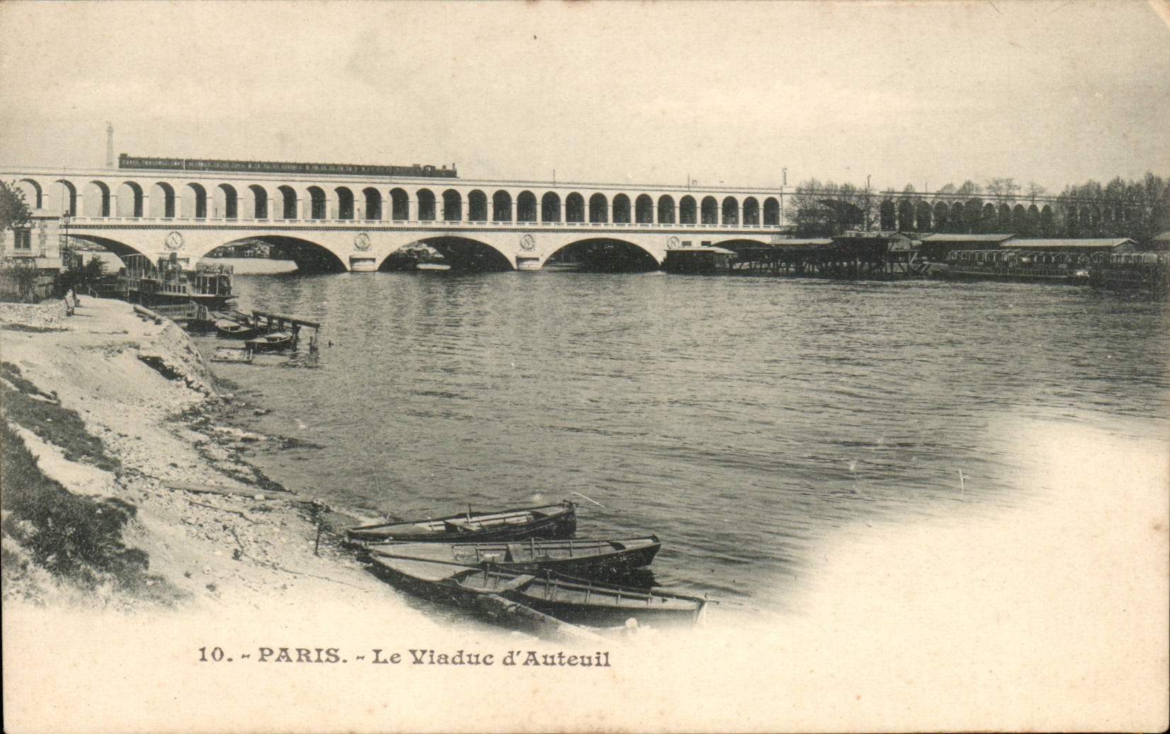 Paris CPA Viaduc d'Auteuil (metro)