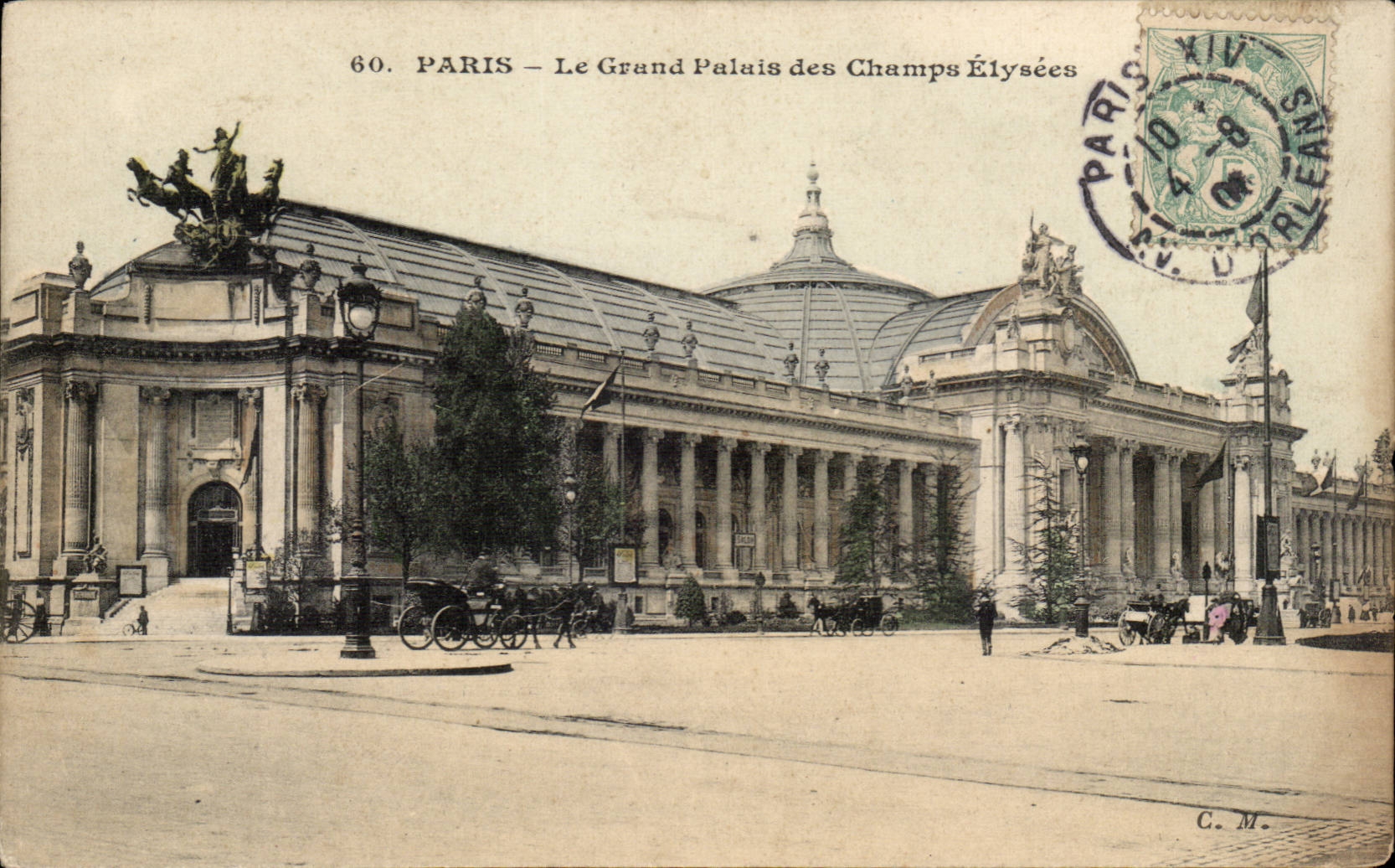 Paris CPA the Grand Palais of the Champs Elysees