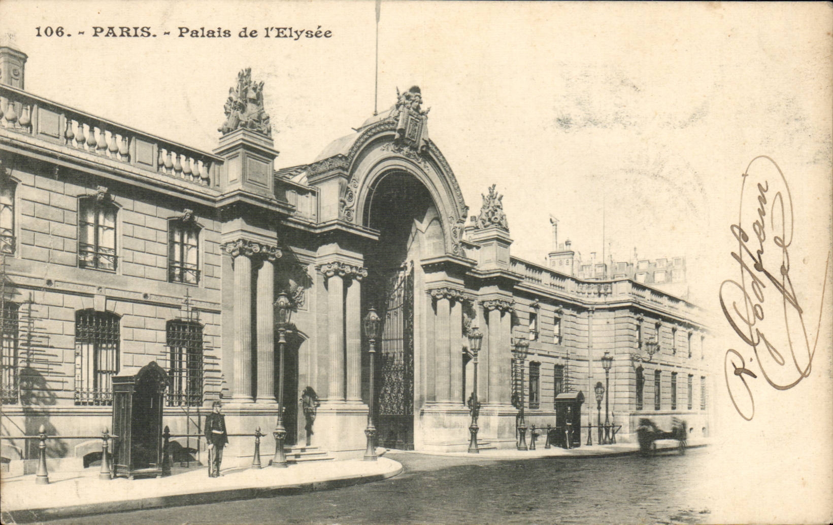 Paris CPA Elys3ee palace