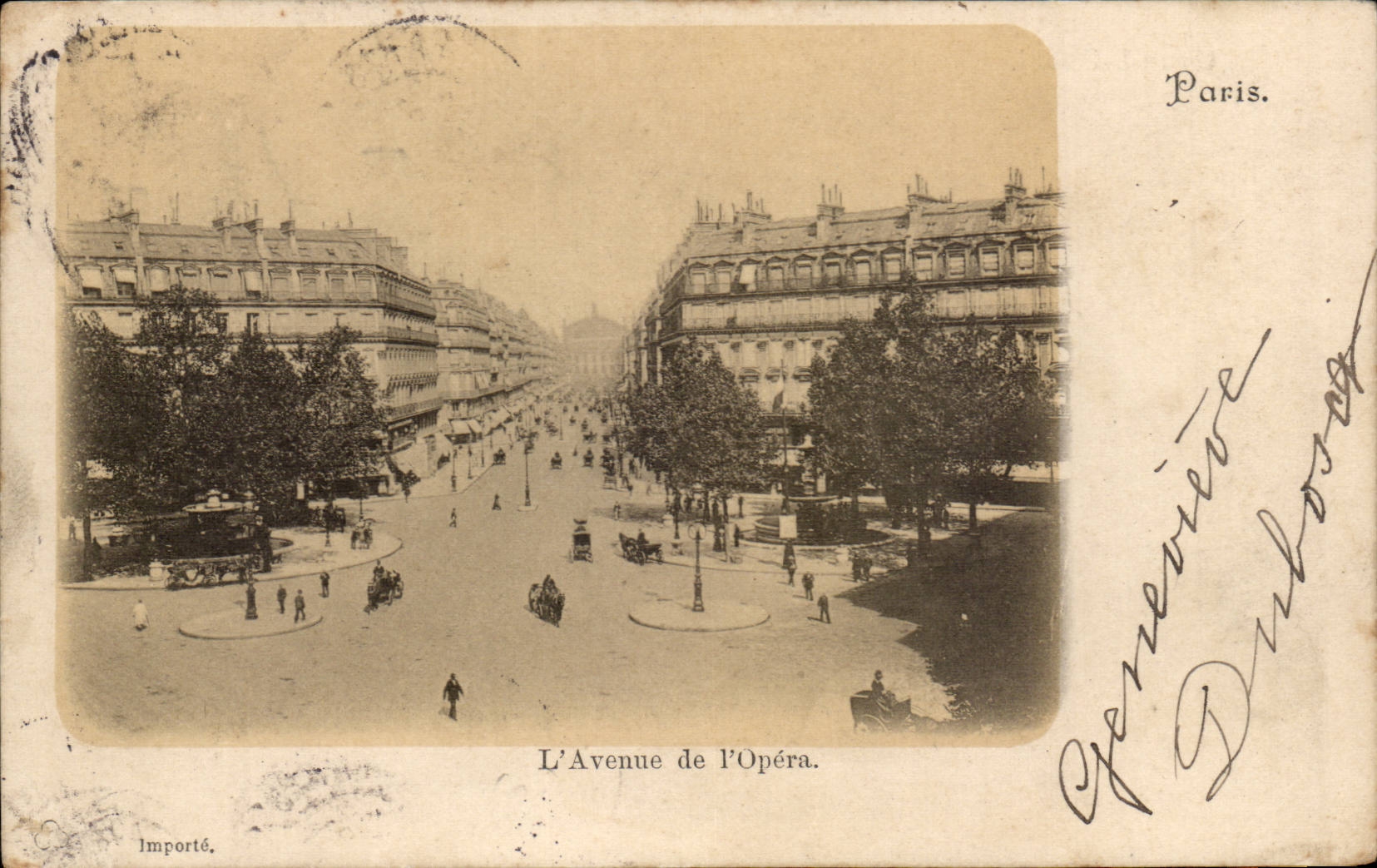 Paris CPA Avenue de l'opera