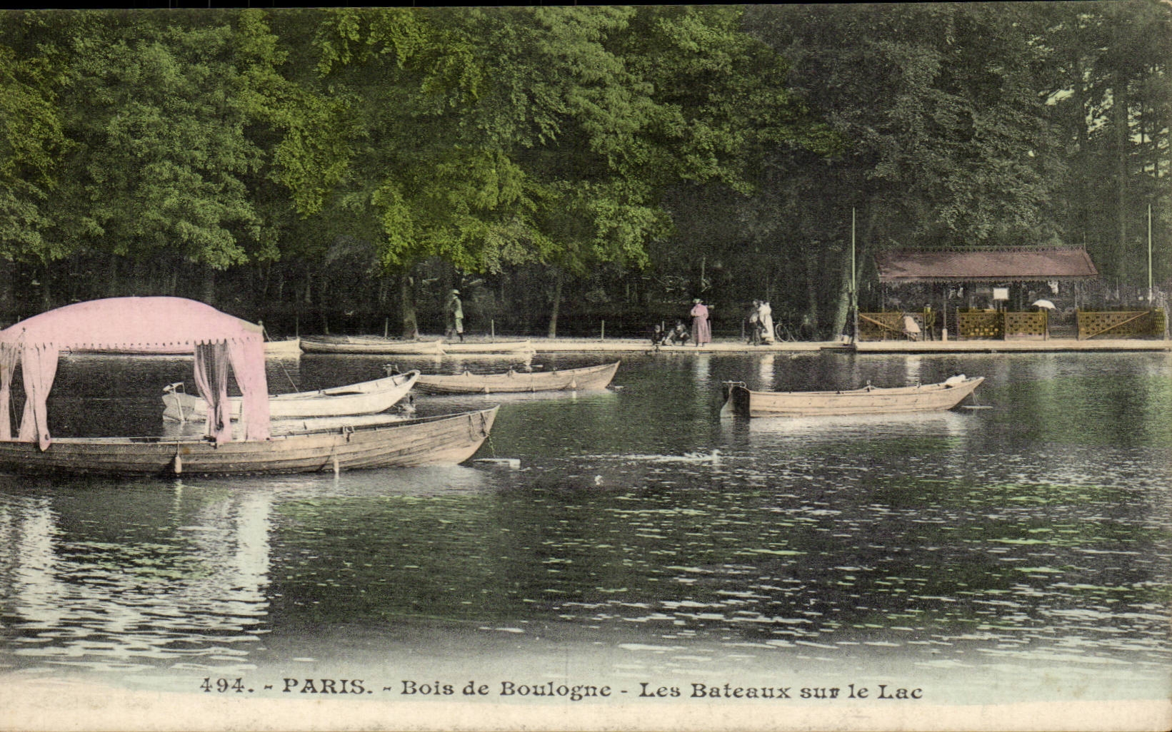 Paris CPA Bois de Boulogne Les bateaux sur le lac