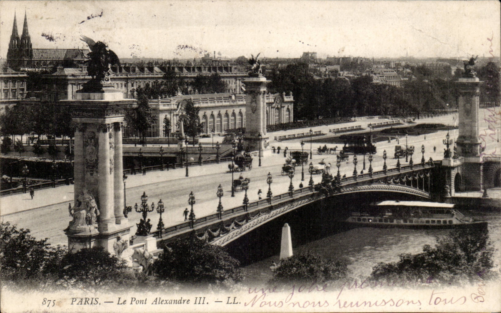 Paris - 7 - Bridge Alexandre III - CPA
