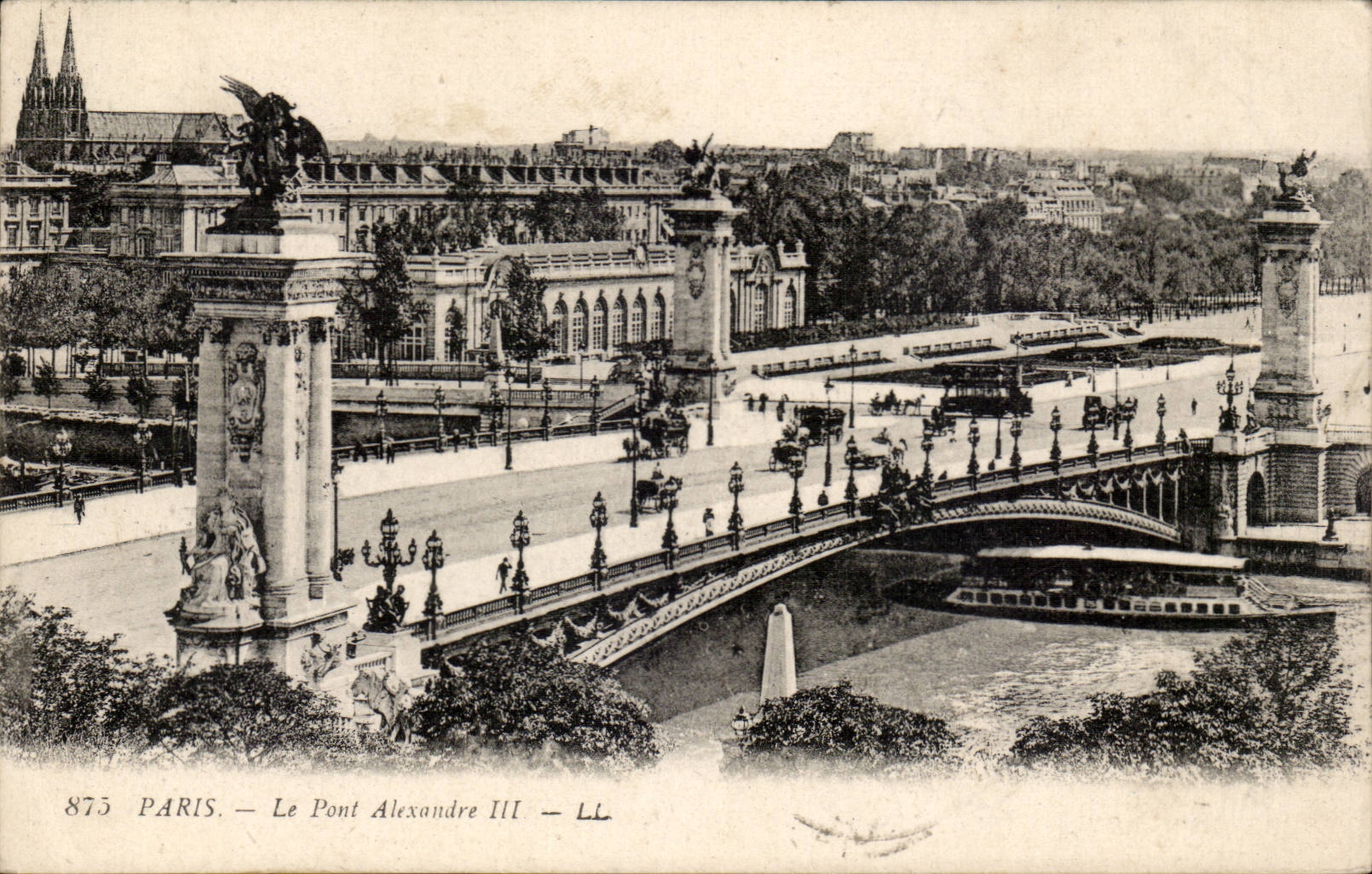 Paris - 7 - Bridge Alexandre III - CPA