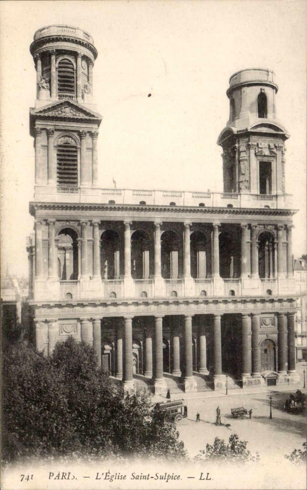 Paris - 6 - the Church Saint Sulpice - CPA